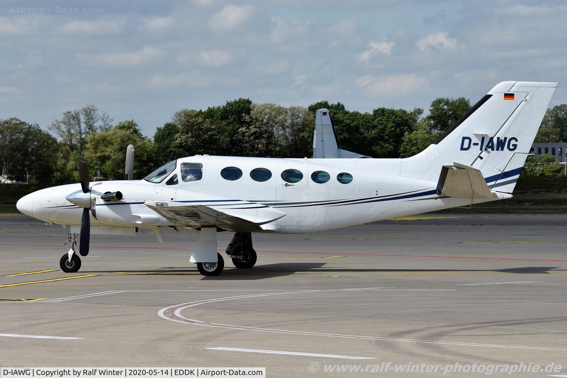 D-IAWG, 1982 Cessna 425 Conquest 1 C/N 425-0160, Cessna 425 Conquest 1 - Aerowest GmbH Hannover - 425-0160 - D-IAWG - 14.05.2020 - CGN
