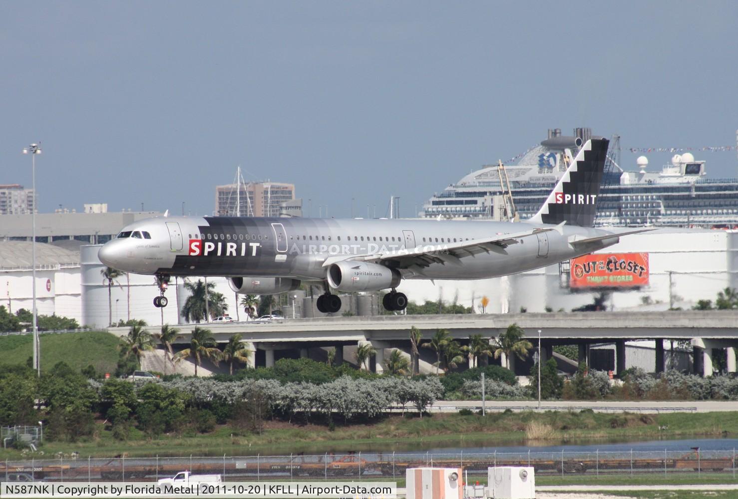 N587NK, 2005 Airbus A321-231 C/N 2476, FLL 2011