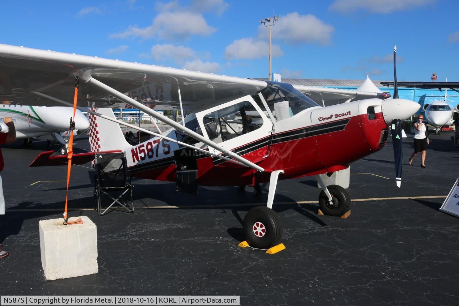 N587S, 2017 American Champion 8GCBC Scout C/N 587-2017, NBAA 2018