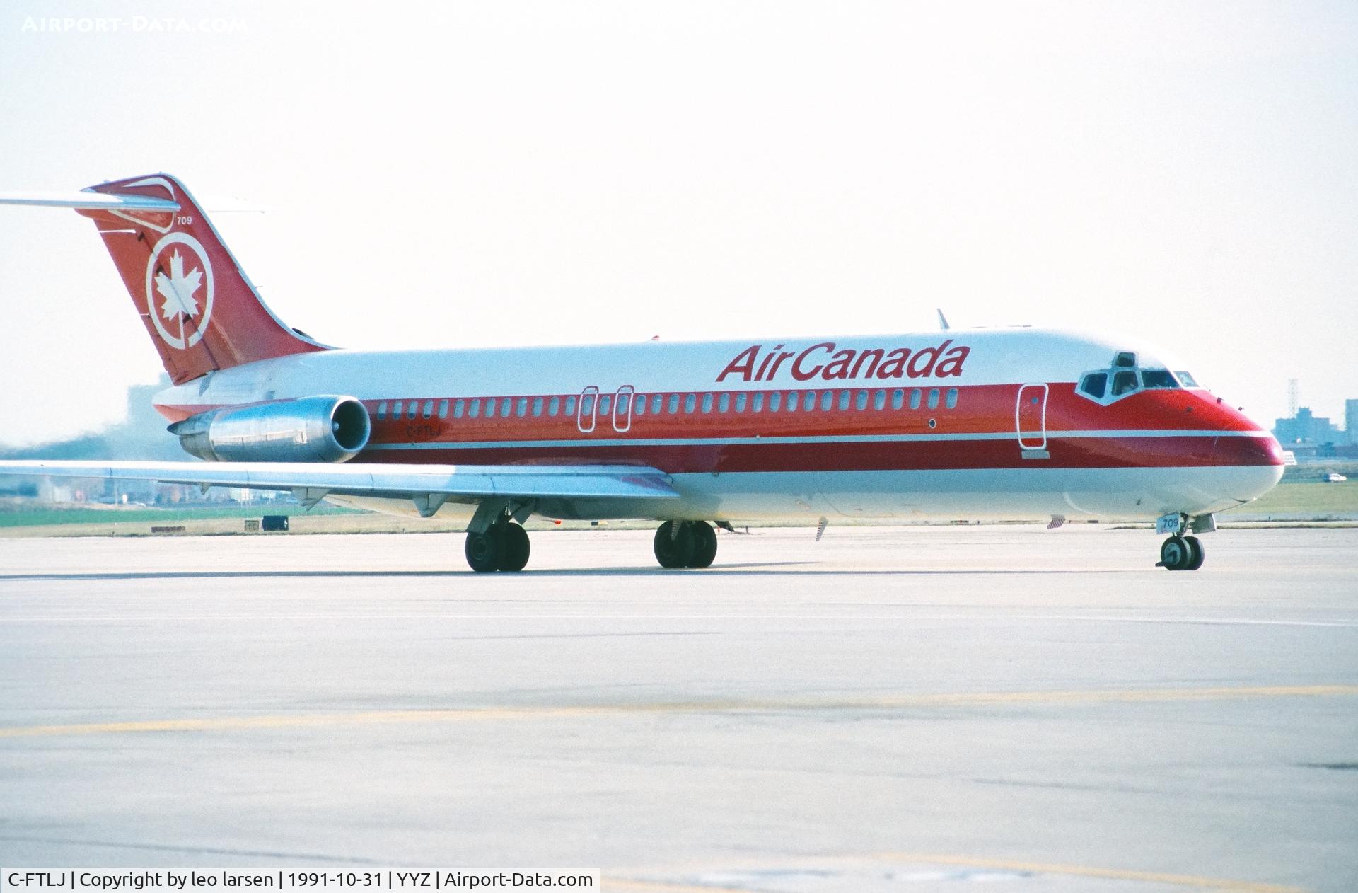 C-FTLJ, 1967 Douglas DC-9-32 C/N 47019, Toronto 31.10.1991