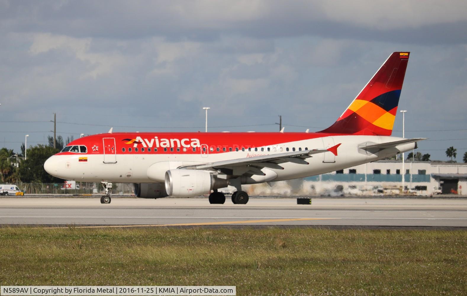 N589AV, 2005 Airbus A318-111 C/N 2575, MIA 2016