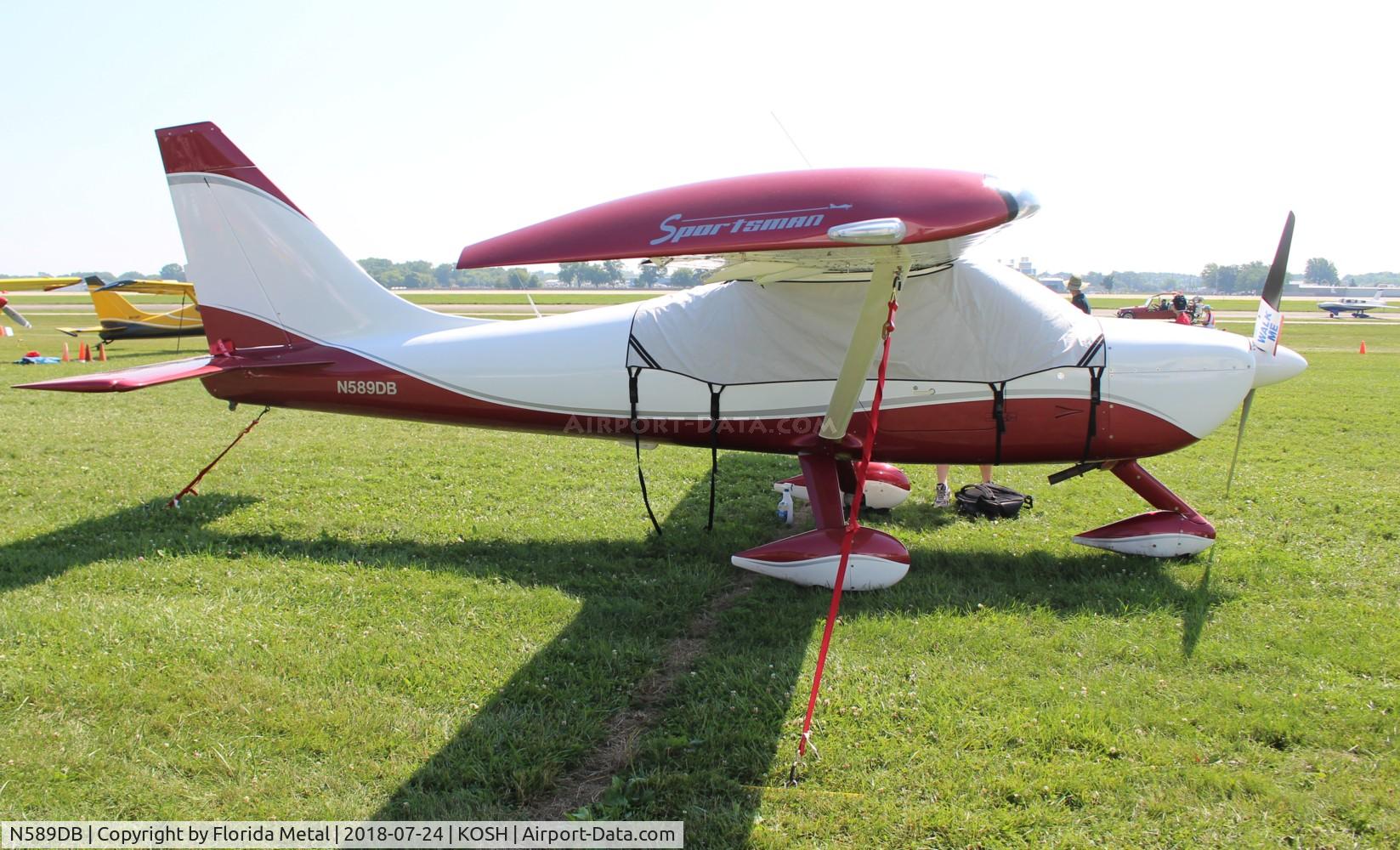 N589DB, Glasair GS-2 Sportsman C/N 7424, OSH 2018