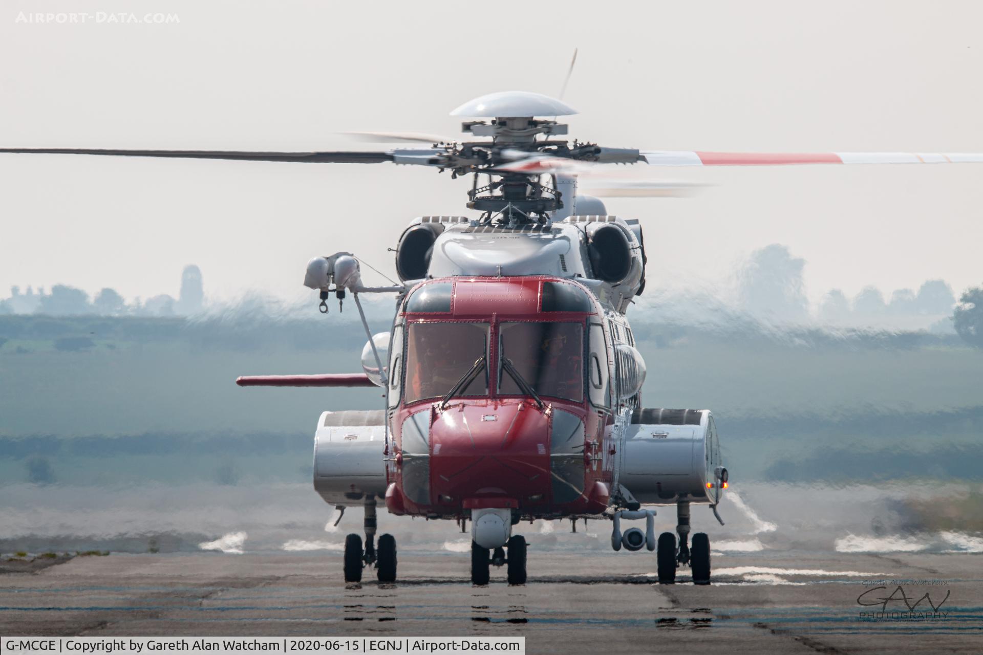 G-MCGE, 2014 Sikorsky S-92A C/N 920214, G-MCGE RTB to Humberside