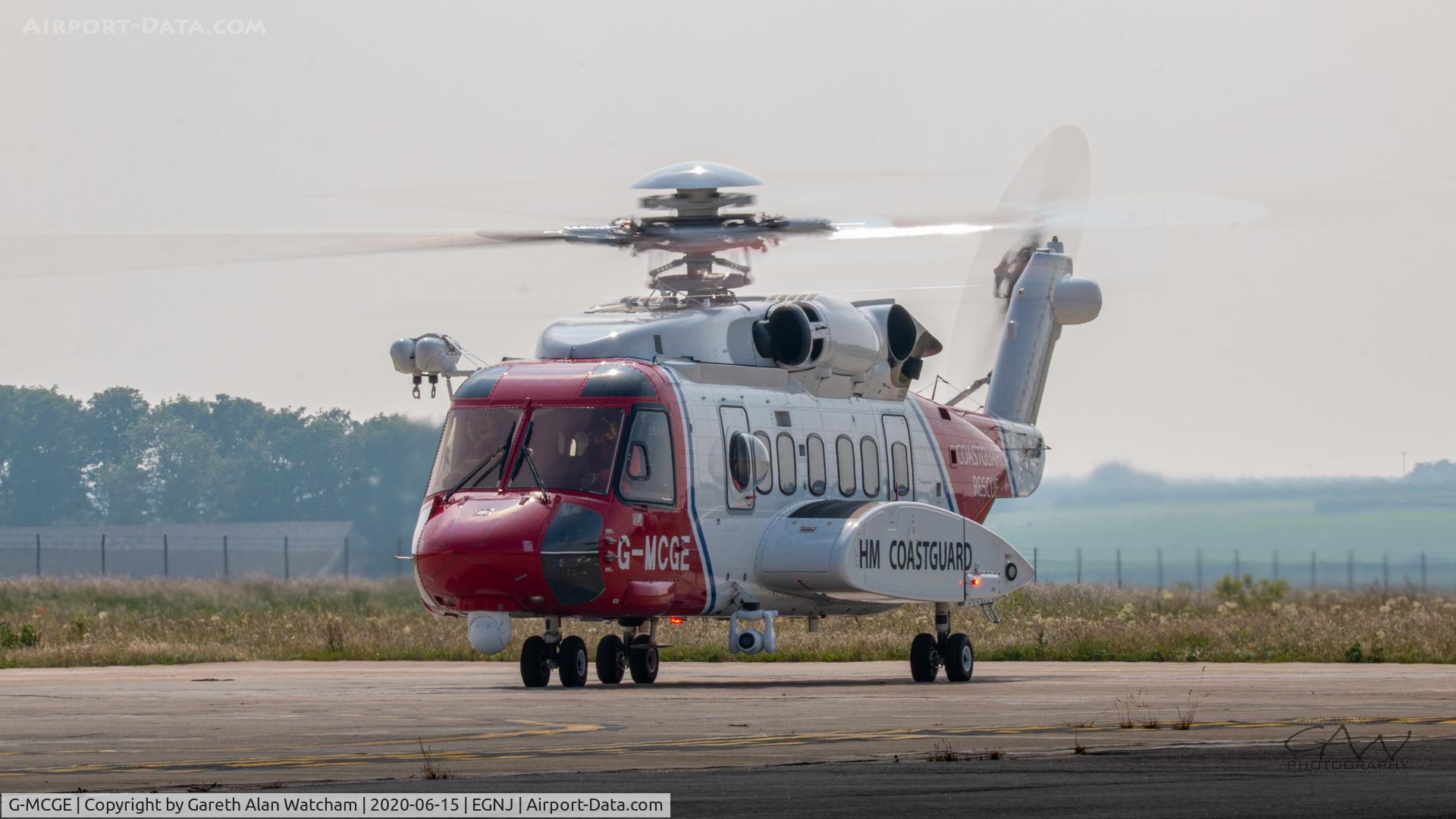 G-MCGE, 2014 Sikorsky S-92A C/N 920214, Returning to base after SAR Duties