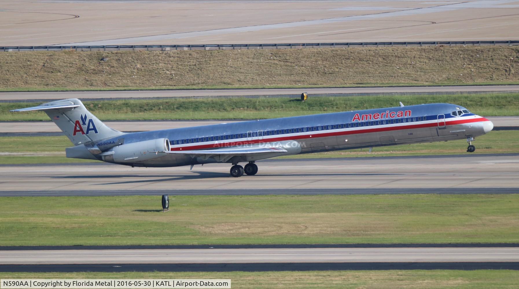 N590AA, 1991 McDonnell Douglas MD-83 (DC-9-83) C/N 53253, ATL 2016