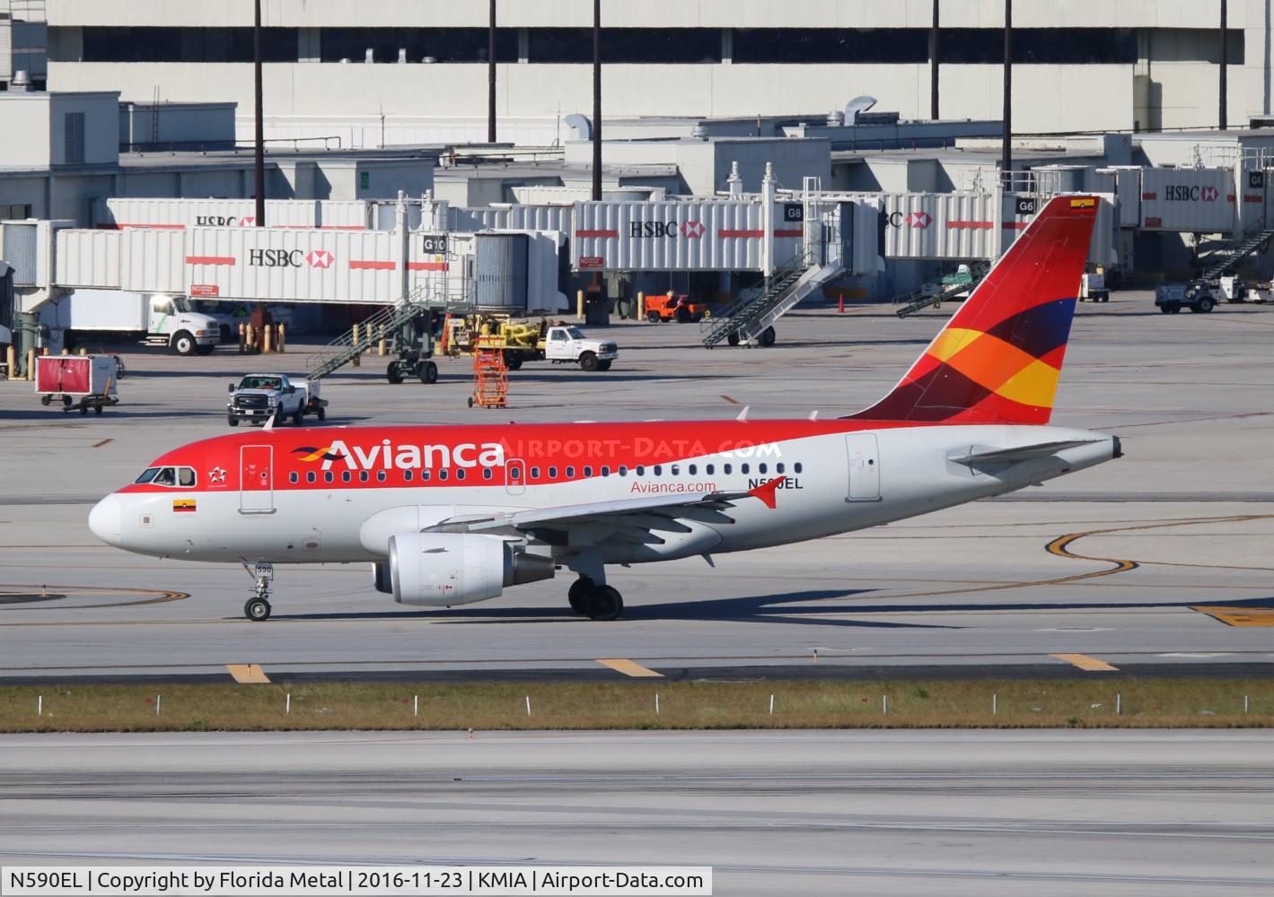 N590EL, 2004 Airbus A318-111 C/N 2328, MIA 2016