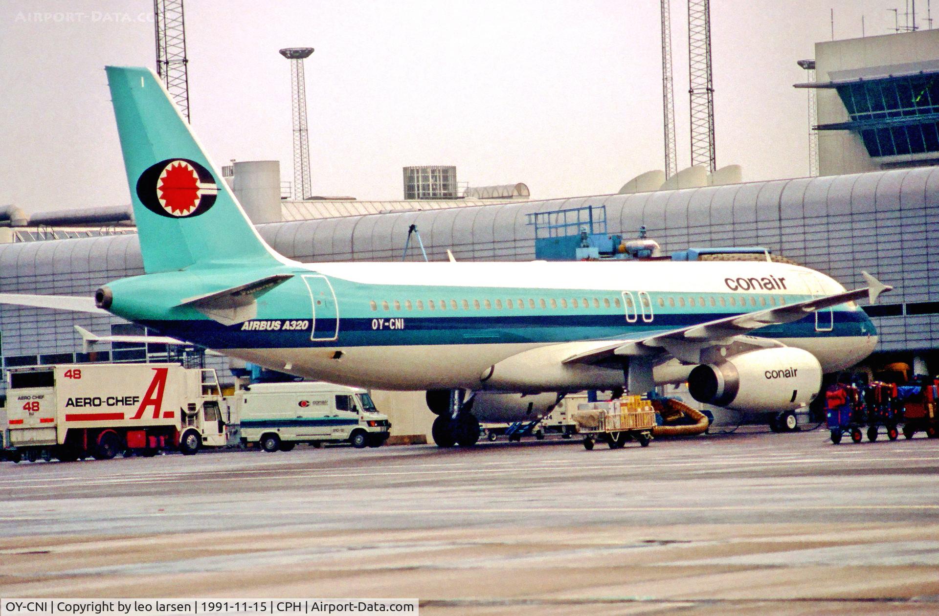 OY-CNI, 1991 Airbus A320-231 C/N 193, Copenhagen 15.11.1991
