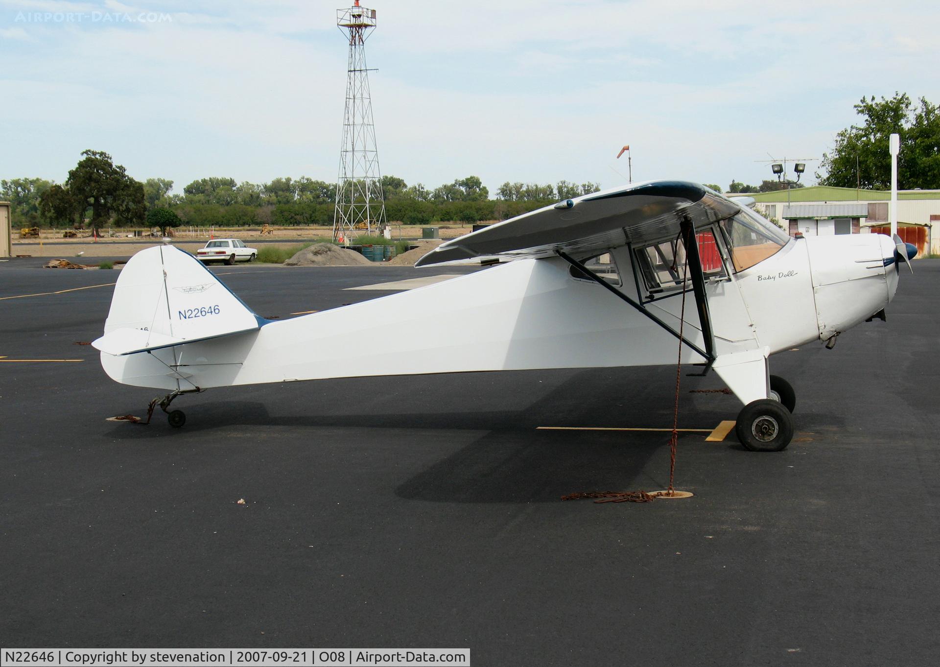 N22646, 1939 Taylorcraft BC-65 C/N 1293, Locally-based 1939 Taylorcraft BC-65 @ Colusa County Airport, CA named 