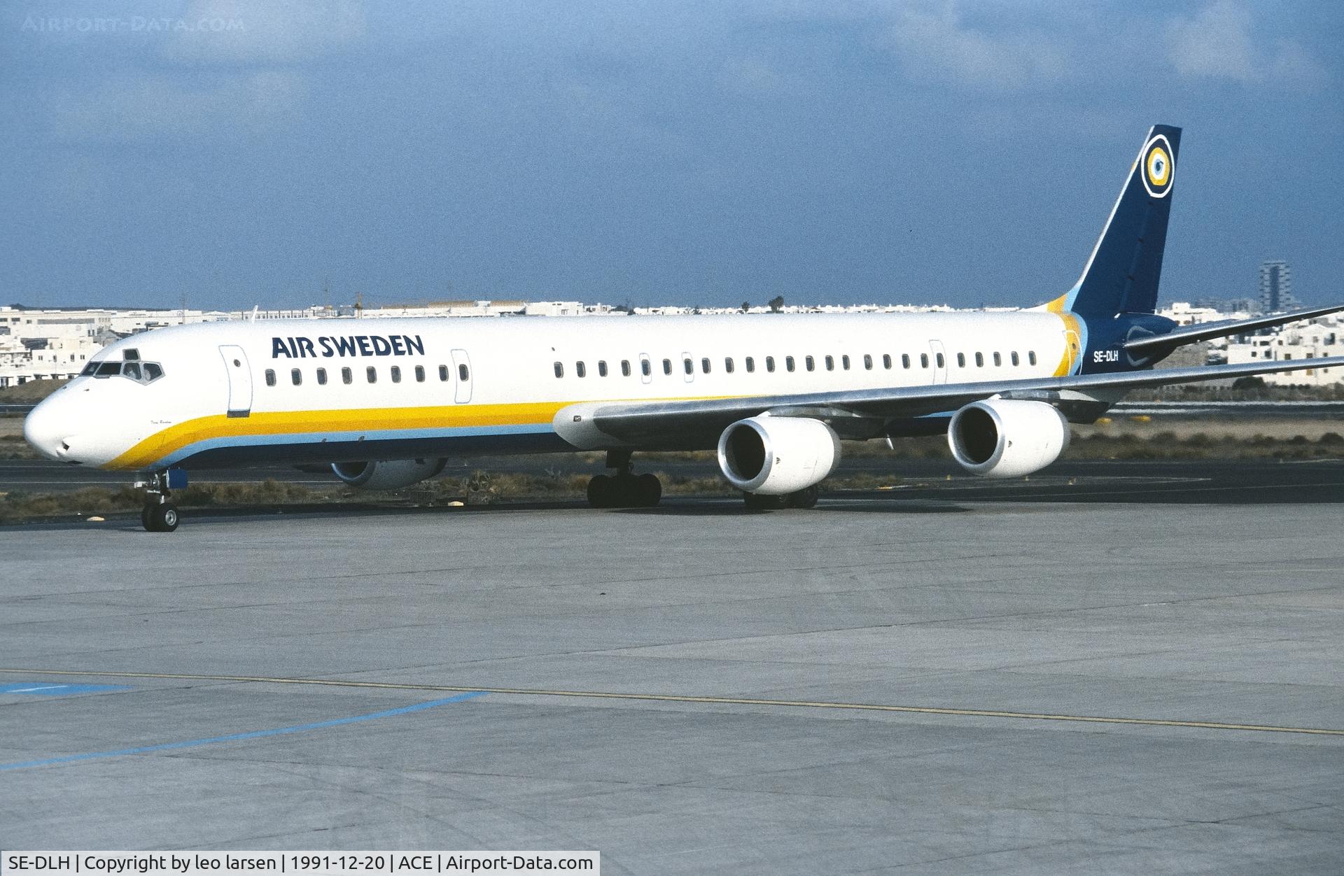 SE-DLH, 1968 McDonnell Douglas DC-8-71 C/N 45994, Lanzarote 20.12.1991