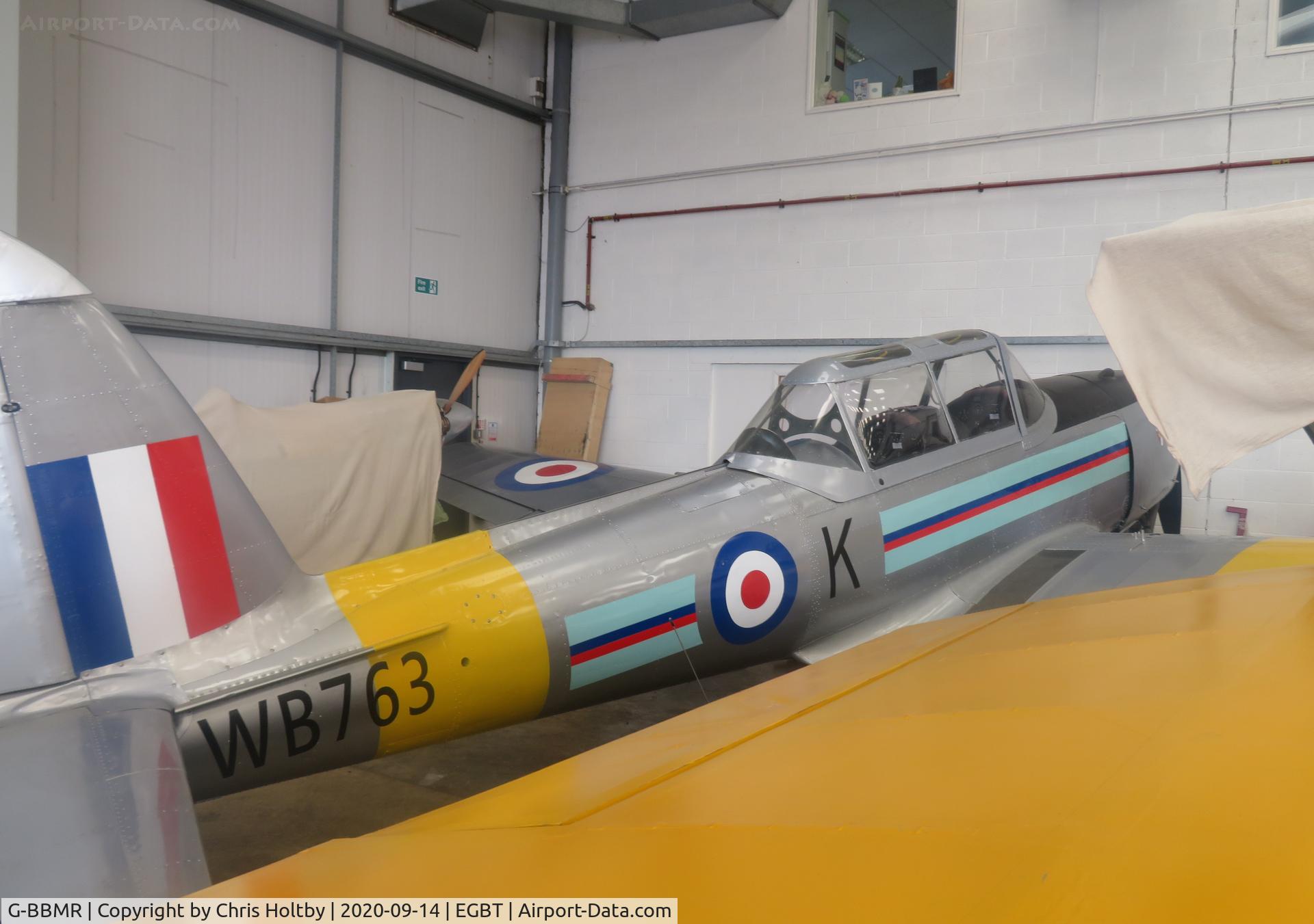 G-BBMR, 1951 De Havilland DHC-1 Chipmunk T.10 C/N C1/0213, 1951 Chipmunk taking shape in the hangar at Turweston