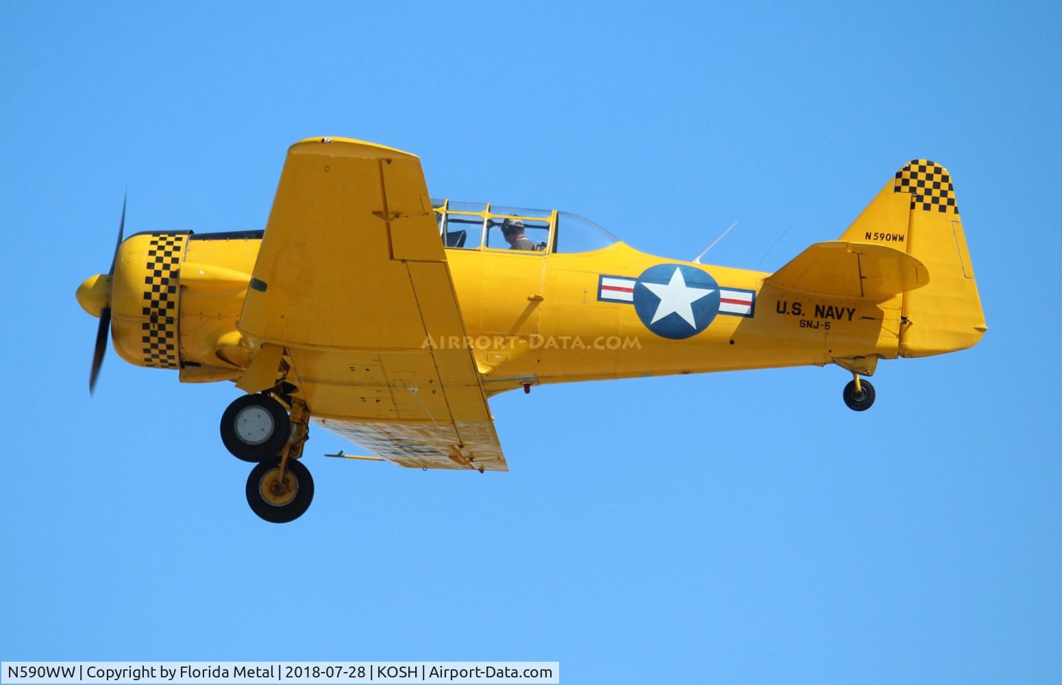 N590WW, 1959 North American SNJ-5 Texan C/N 84839, OSH 2018