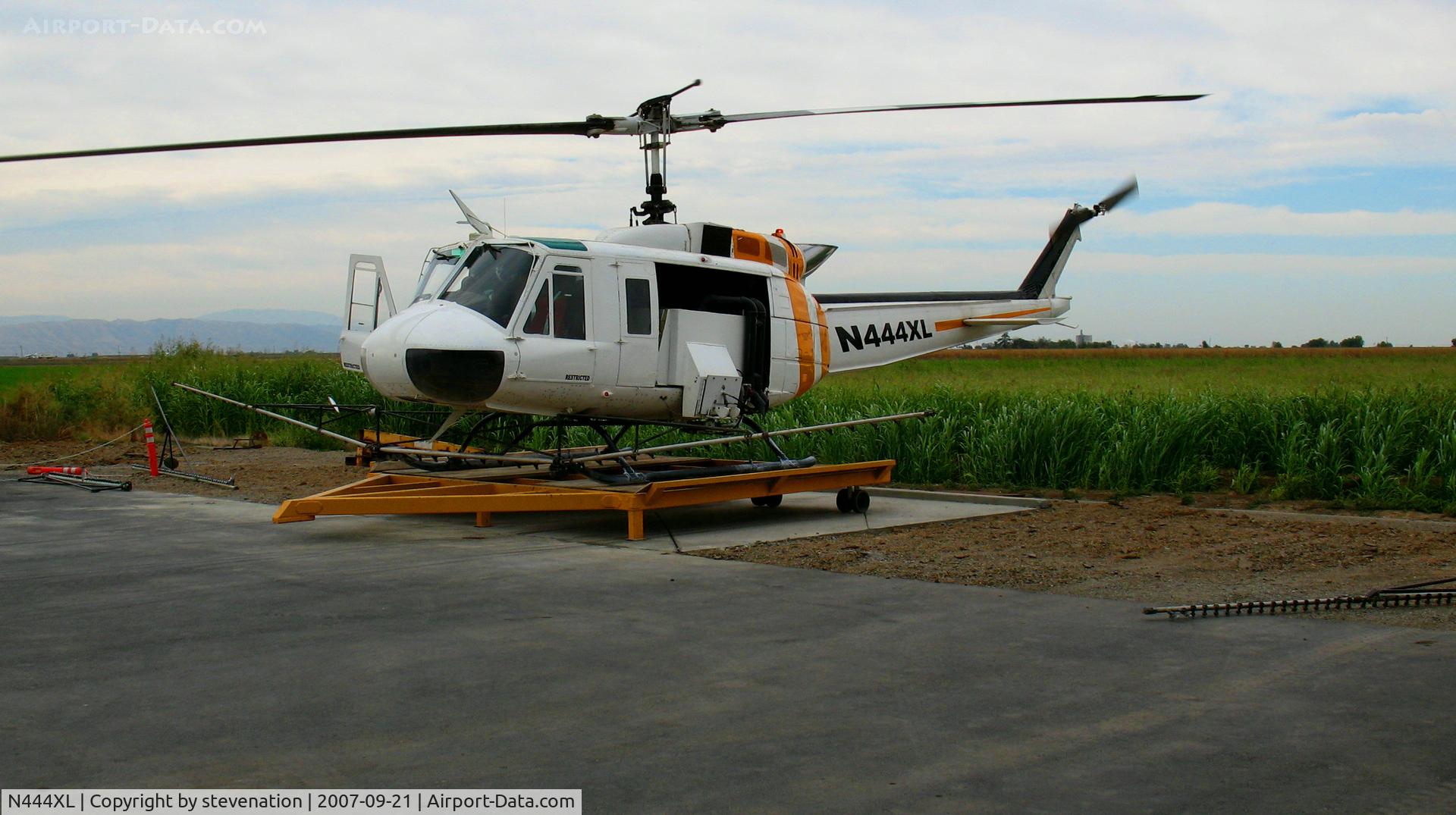 N444XL, 1967 Bell UH-1H Iroquois C/N 9358, Pacific Valley Aviation Bell UH-1H @ Arbuckle, CA Lone Star Road home base (ex 67-17160)