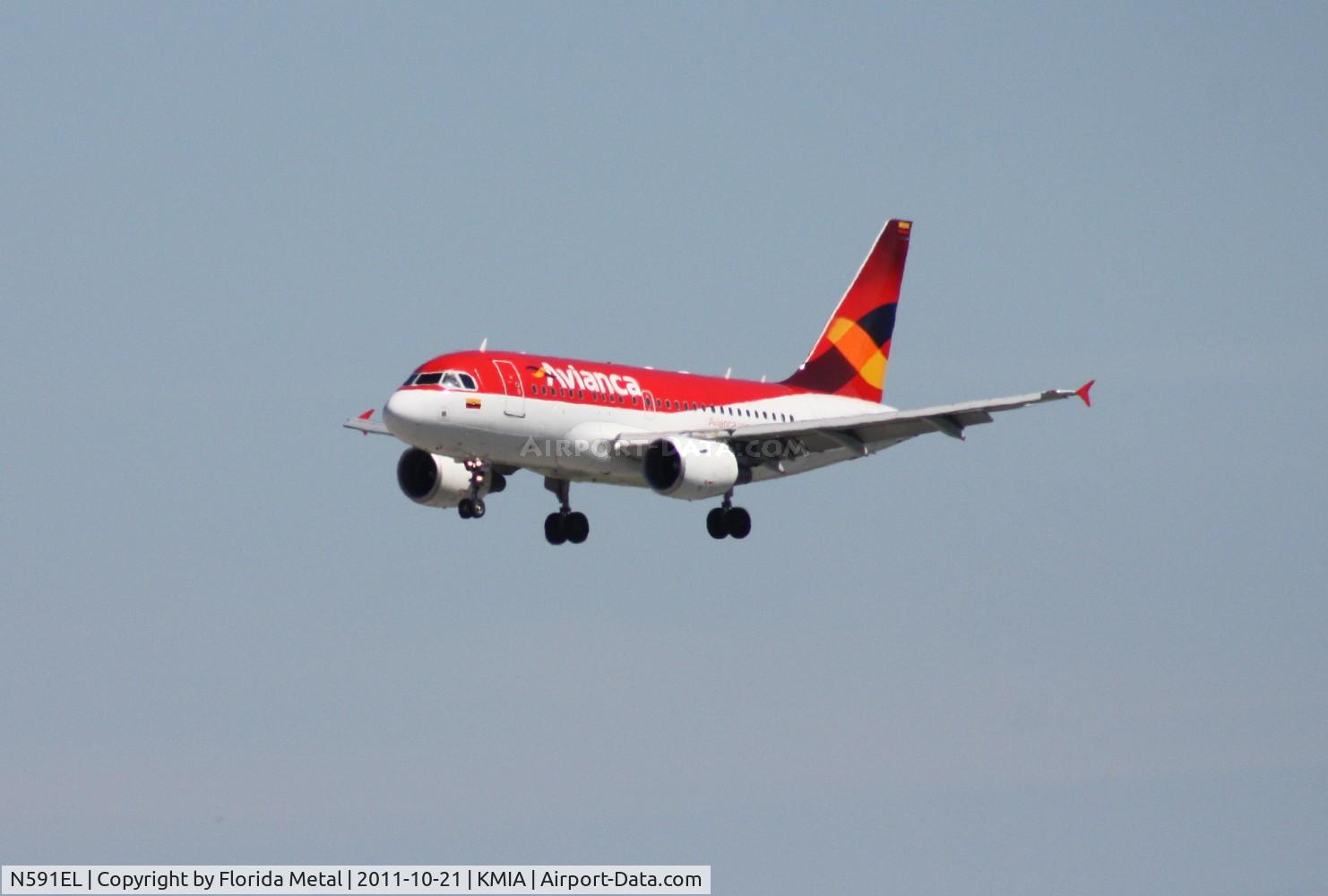 N591EL, 2004 Airbus A318-111 C/N 2333, MIA 2011