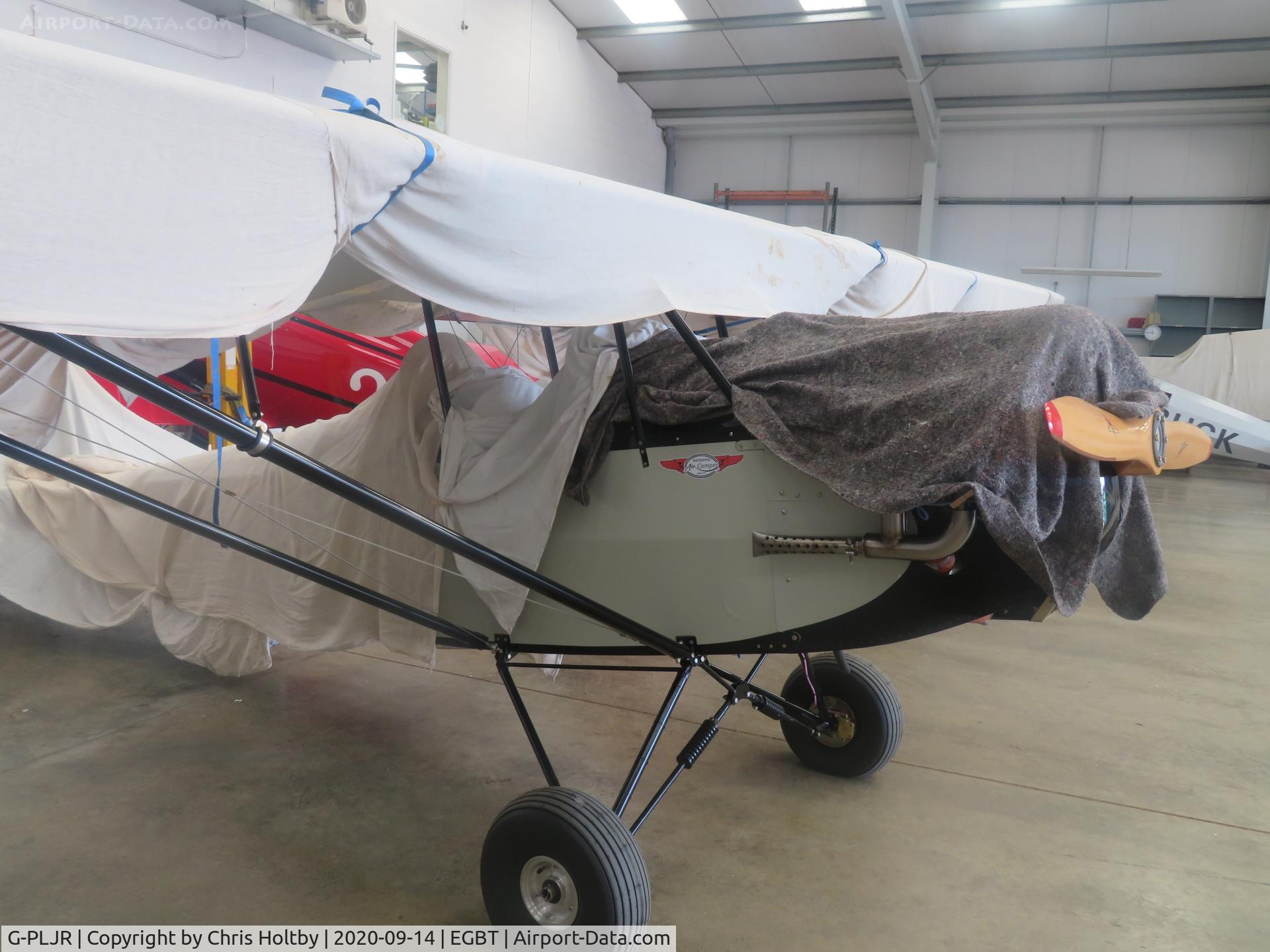 G-PLJR, 2015 Pietenpol Air Camper C/N PFA 047-13426, Privately built Air Camper stored in the hangar at Turweston, Bucks.