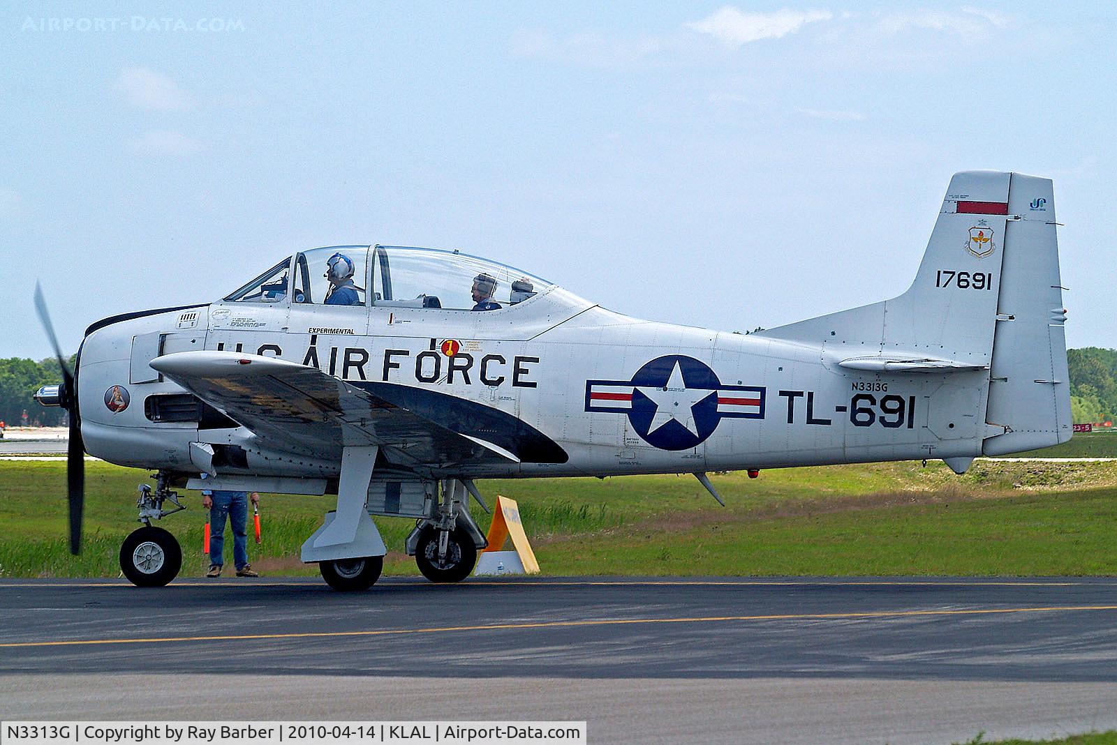 N3313G, 1953 North American T-28A Trojan C/N 174-544, N3313G   (51-7691 / 17691) North American T-28A Trojan [174-544] (Ex United States Air Force) Lakeland-Linder~N 14/04/2010