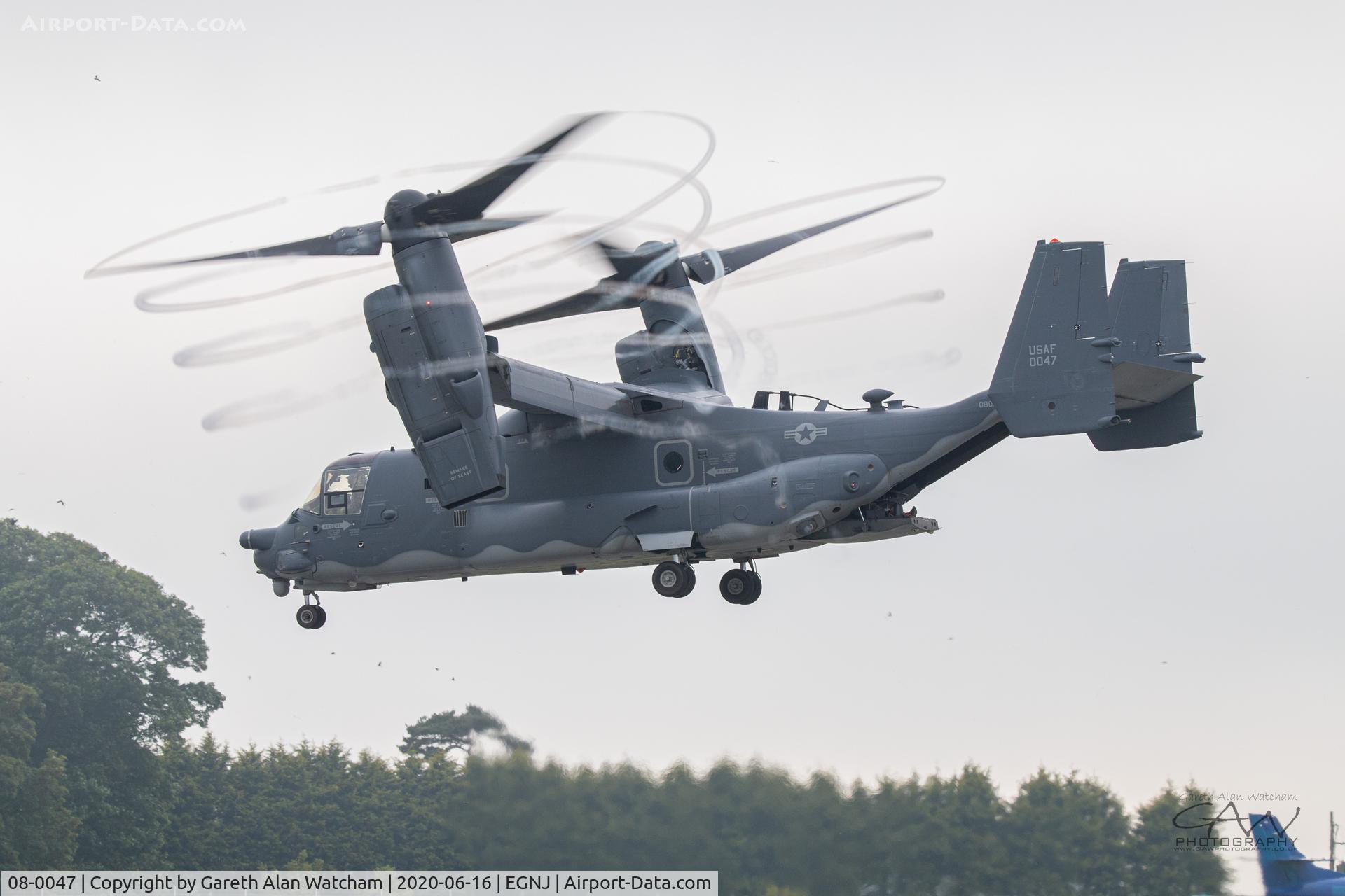08-0047, Bell-Boeing CV-22B Osprey Osprey C/N D1033, Osprey performing Touch & Goes at Humberside Airport