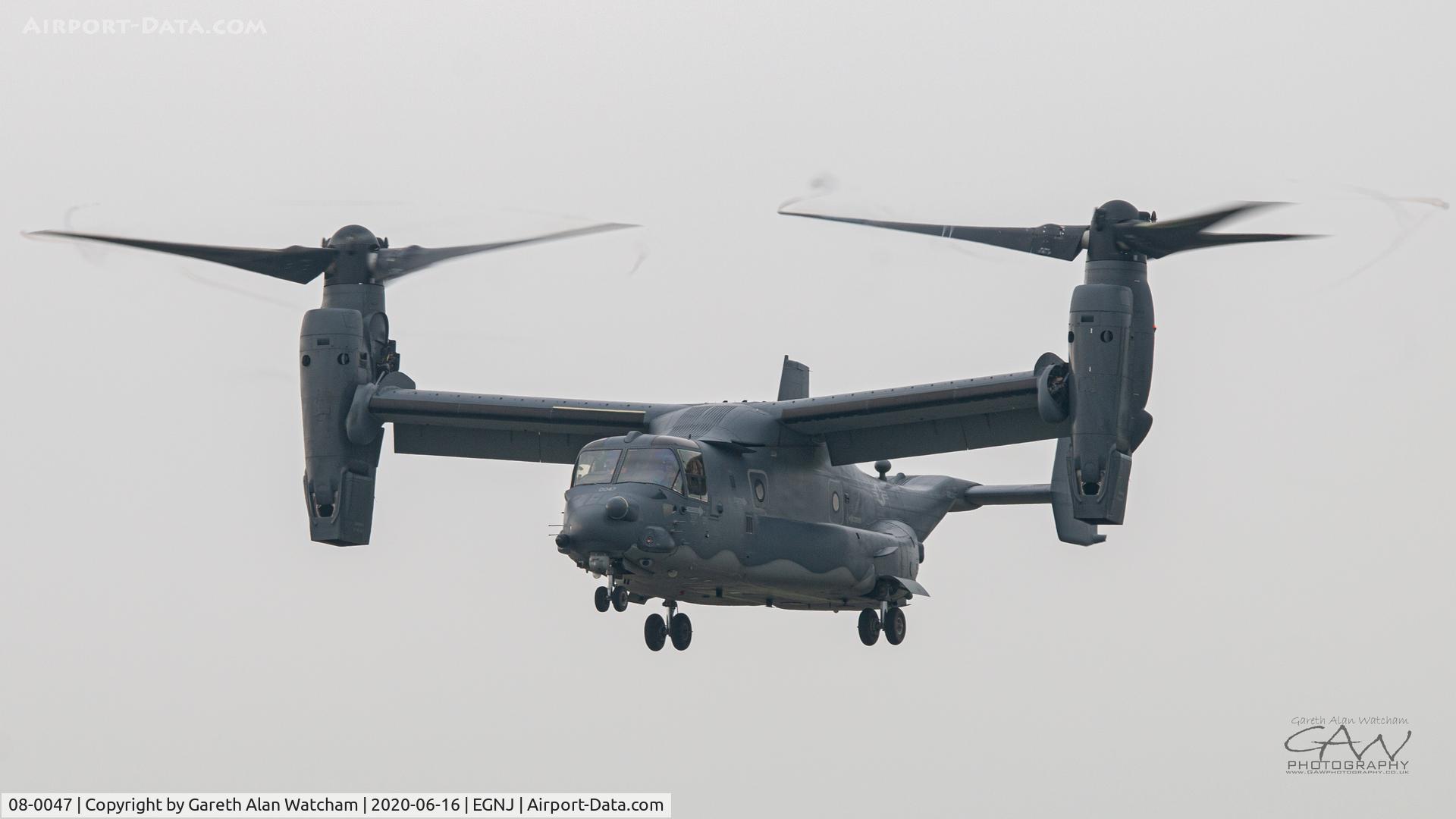 08-0047, Bell-Boeing CV-22B Osprey Osprey C/N D1033, Osprey performing Touch & Goes at Humberside Airport