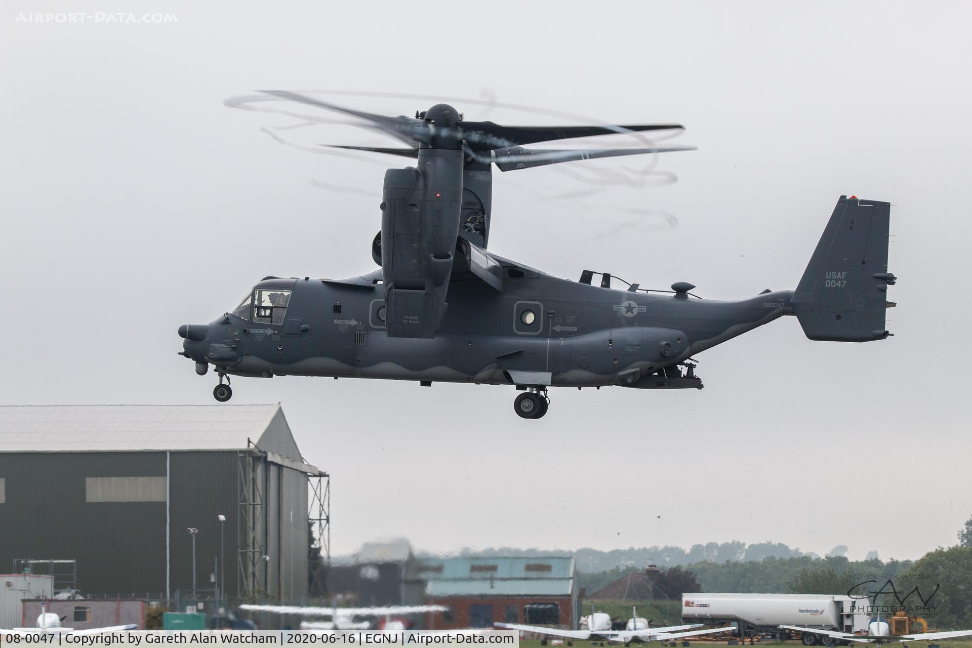 08-0047, Bell-Boeing CV-22B Osprey Osprey C/N D1033, Osprey performing Touch & Goes at Humberside Airport