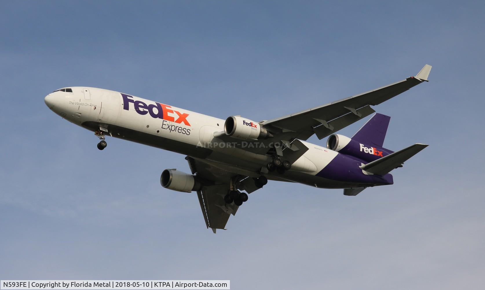 N593FE, 1992 McDonnell Douglas MD-11F C/N 48551, TPA 2018