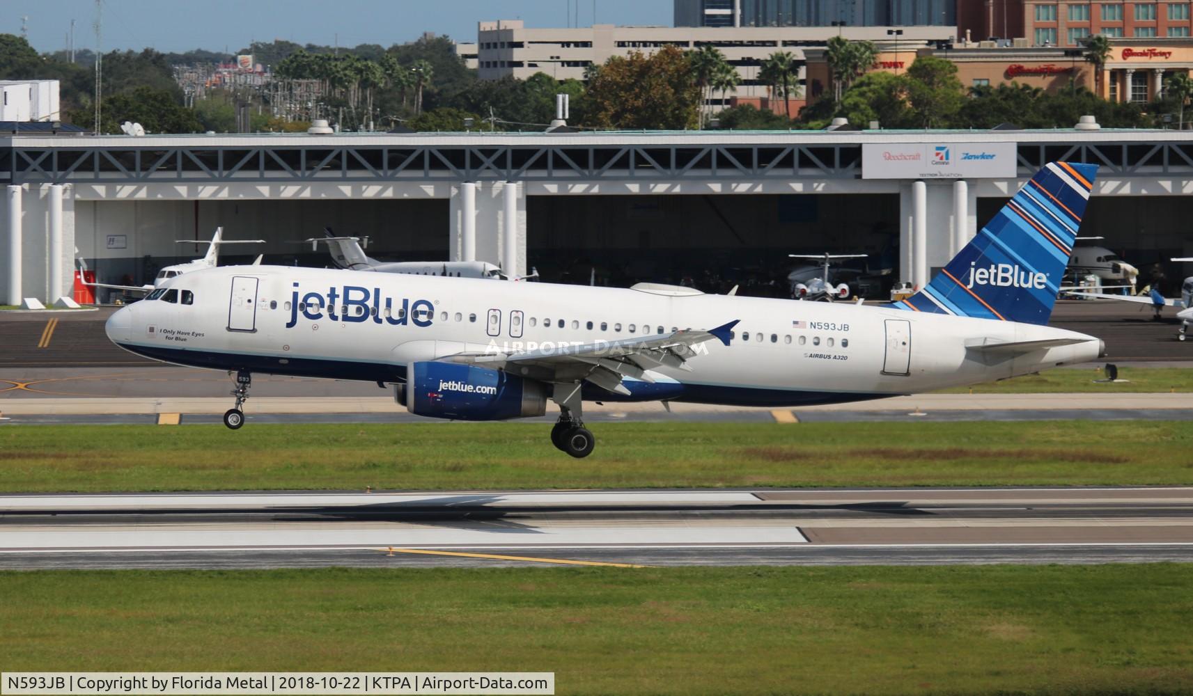 N593JB, 2004 Airbus A320-232 C/N 2280, TPA 2018