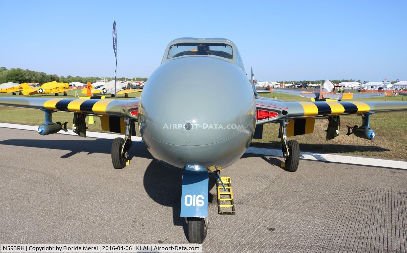 N593RH, 1959 De Havilland DH-115 Vampire T.55 C/N 986, SNF 2016