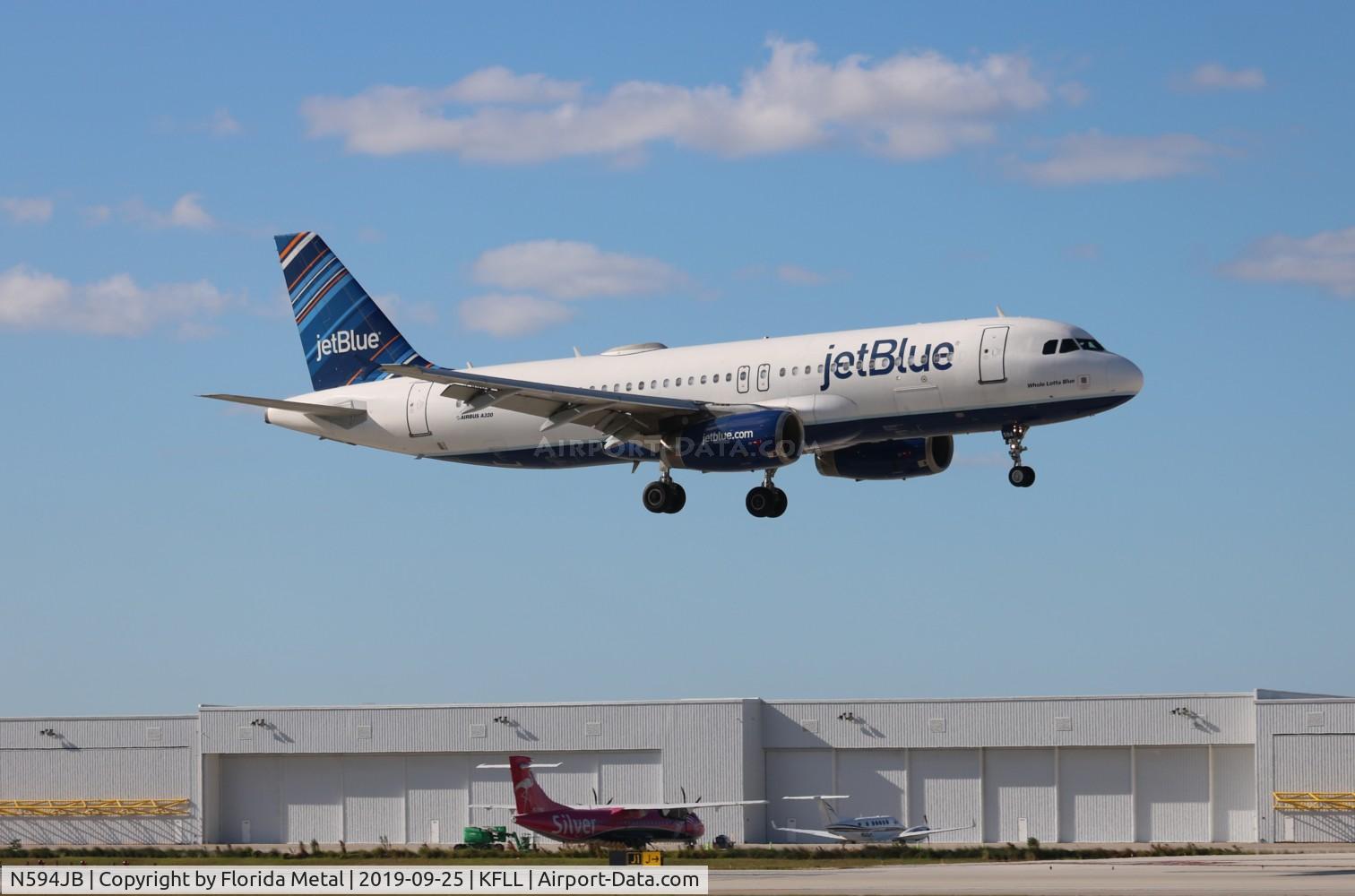N594JB, 2004 Airbus A320-232 C/N 2284, FLL 2019