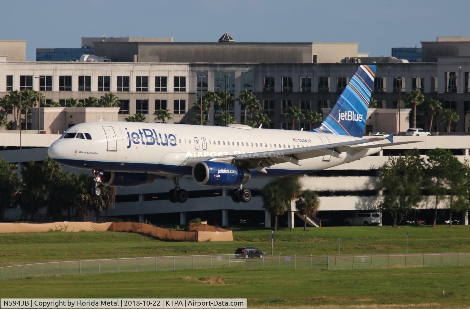 N594JB, 2004 Airbus A320-232 C/N 2284, TPA 2018