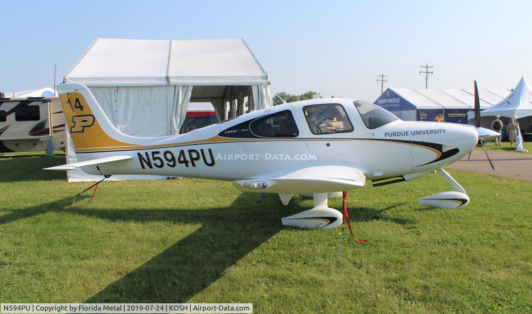 N594PU, 2010 Cirrus SR20 C/N 2046, OSH 2019