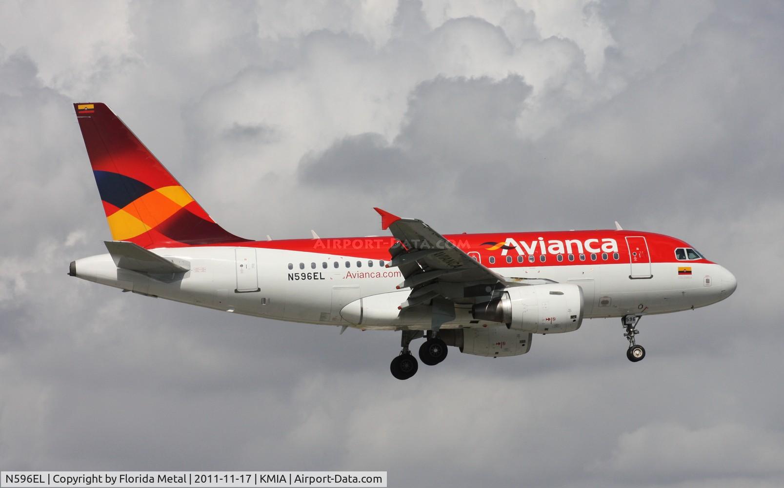 N596EL, 2005 Airbus A318-111 C/N 2523, MIA 2011