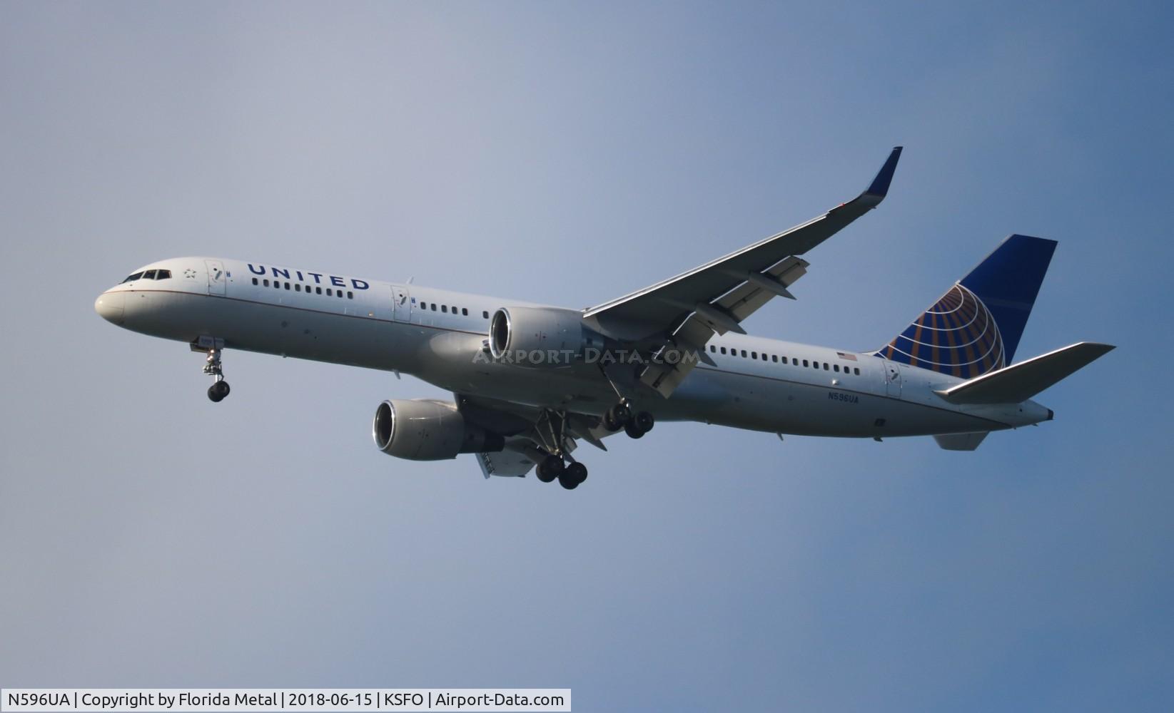N596UA, 1998 Boeing 757-222 C/N 28749, SFO 2018