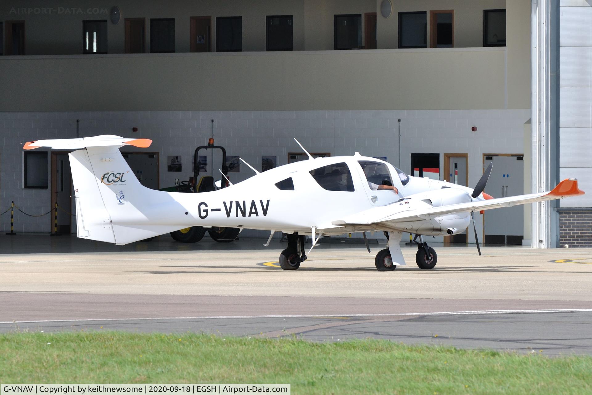 G-VNAV, 2019 Diamond DA-62 C/N 62.130, Awaiting calibration slot.