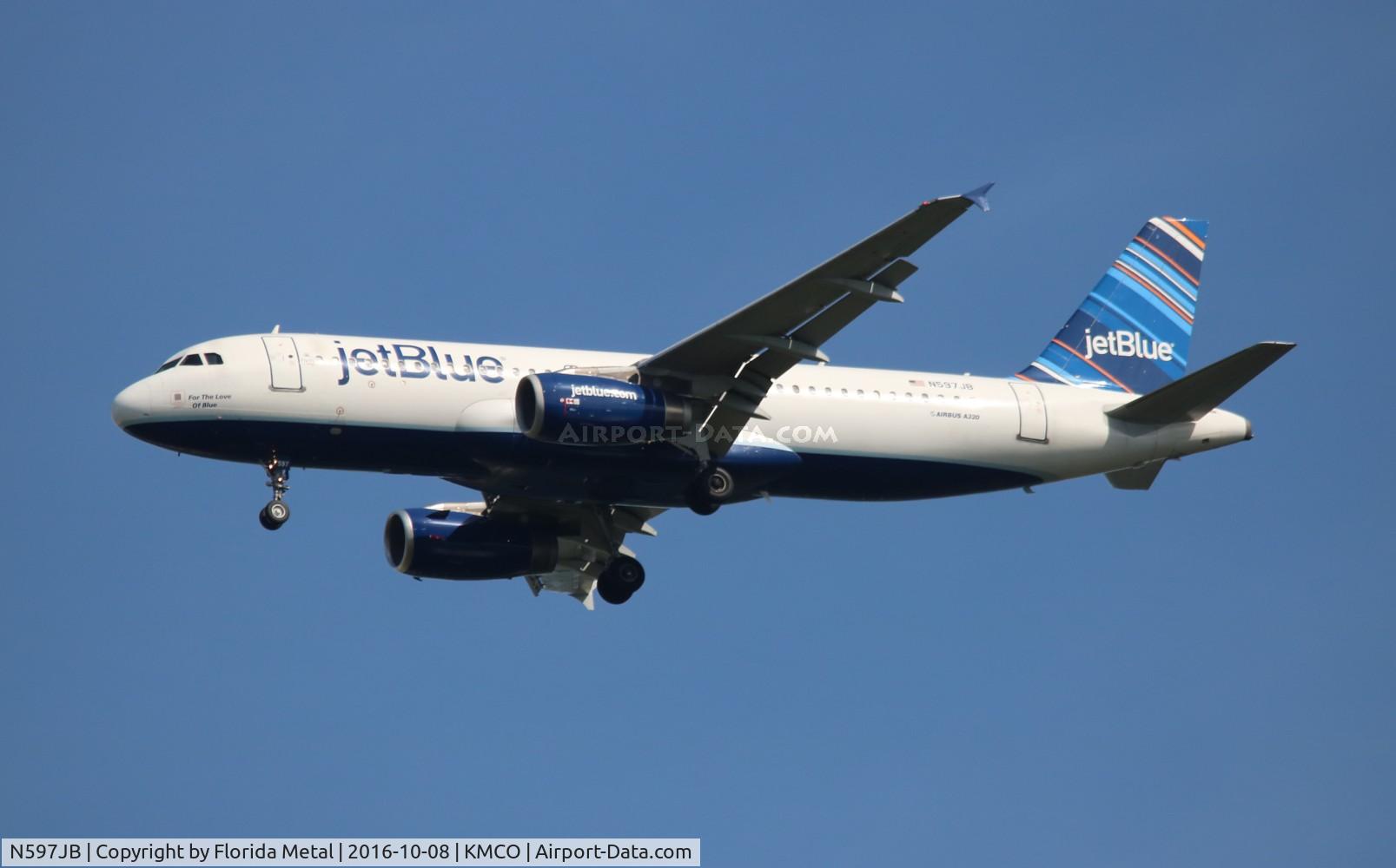 N597JB, 2004 Airbus A320-232 C/N 2307, MCO 2016