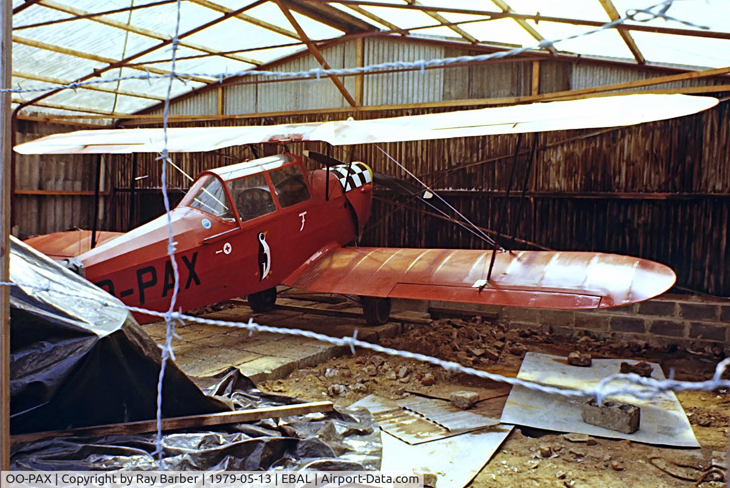 OO-PAX, 1948 Stampe-Vertongen SV-4B C/N 1147, OO-PAX   Stampe et Vertongen Stampe SV.4B [1147] Aalst~OO 13/05/1979