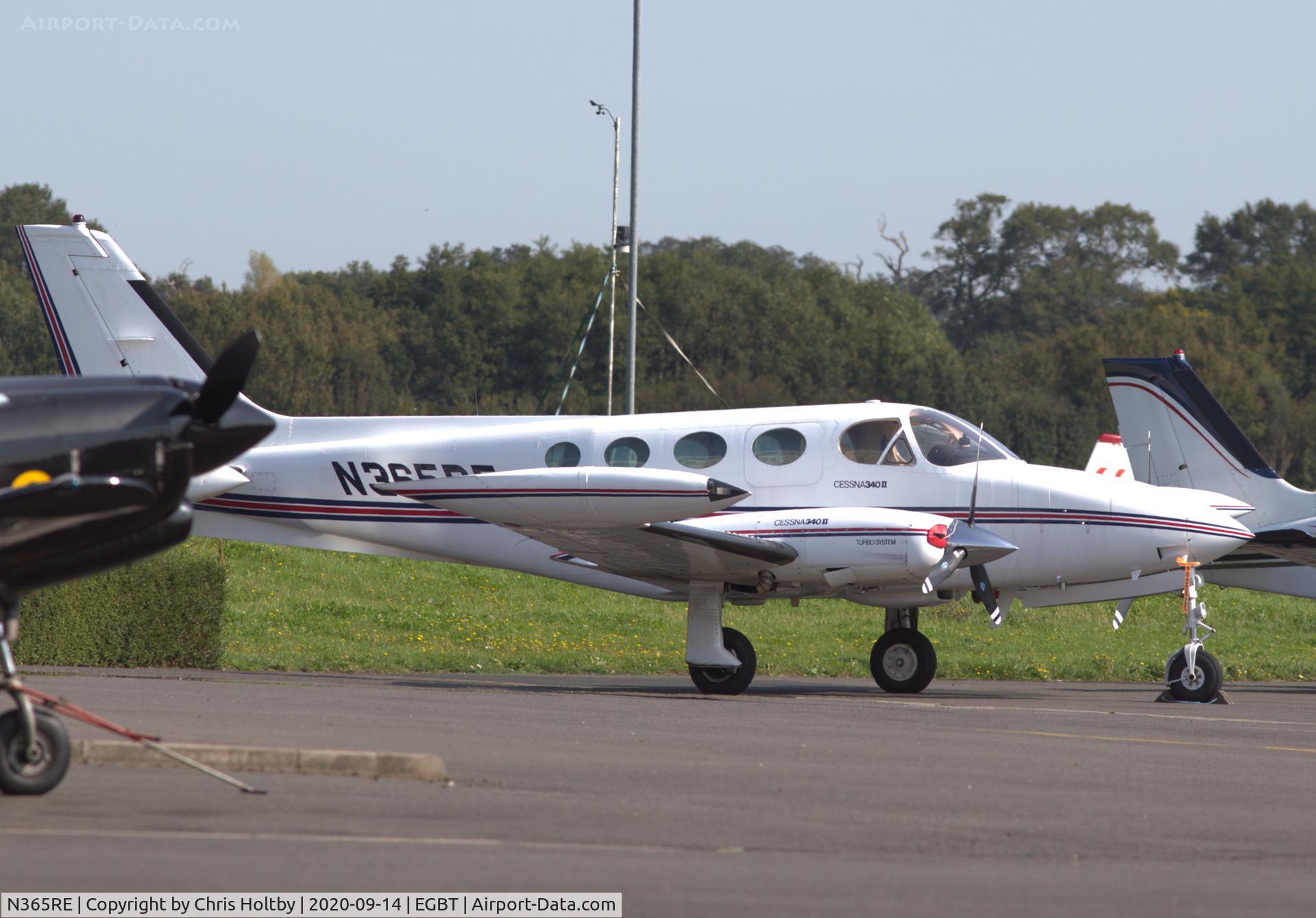 N365RE, 1971 Cessna 340A ii C/N 340A0459, Parked at Turweston Aerodrome, Bucks
