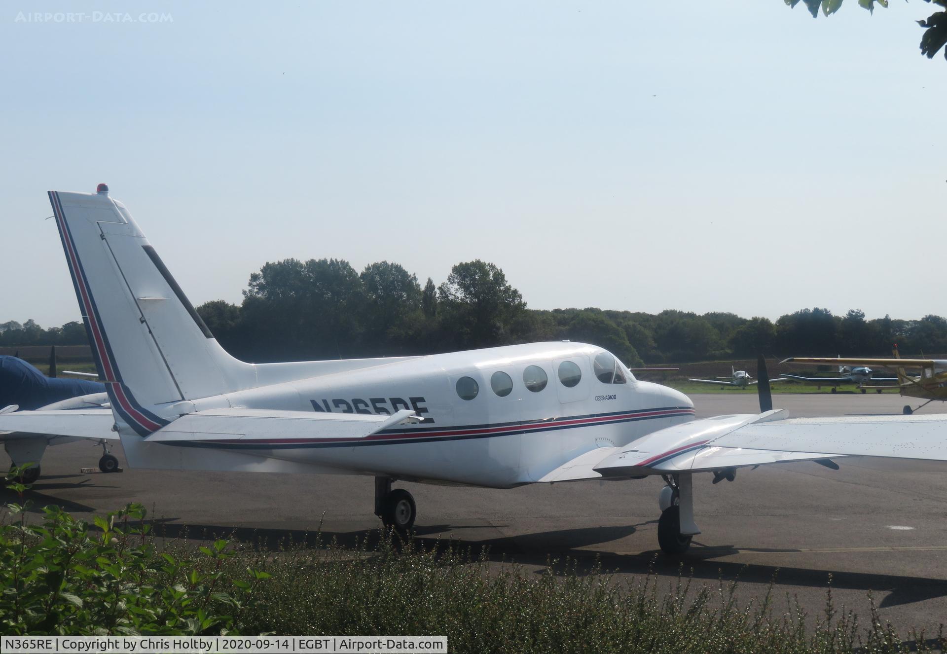 N365RE, 1971 Cessna 340A ii C/N 340A0459, As marked this is a Cessna 340 II parked at Turweston, Bucks