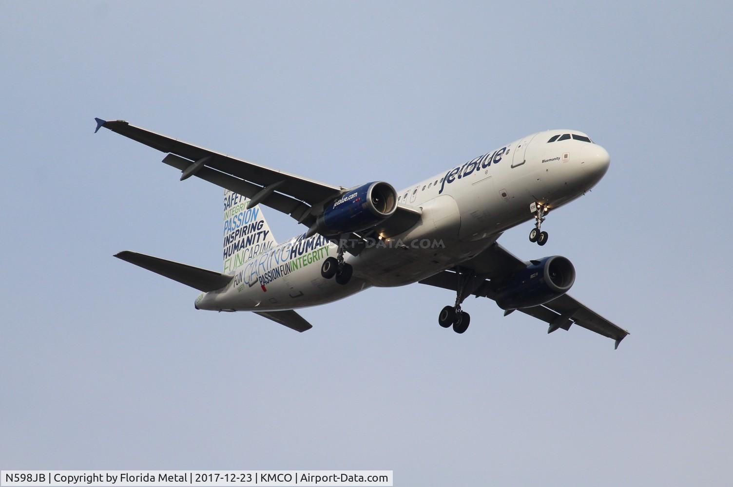 N598JB, 2004 Airbus A320-232 C/N 2314, MCO 2017