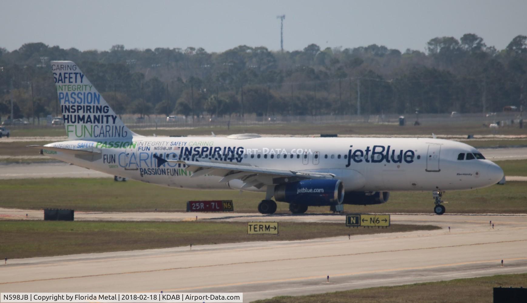 N598JB, 2004 Airbus A320-232 C/N 2314, DAB 2018