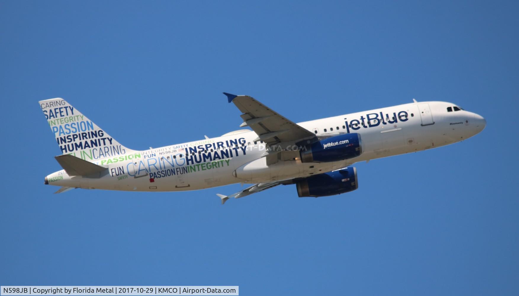 N598JB, 2004 Airbus A320-232 C/N 2314, MCO 2017