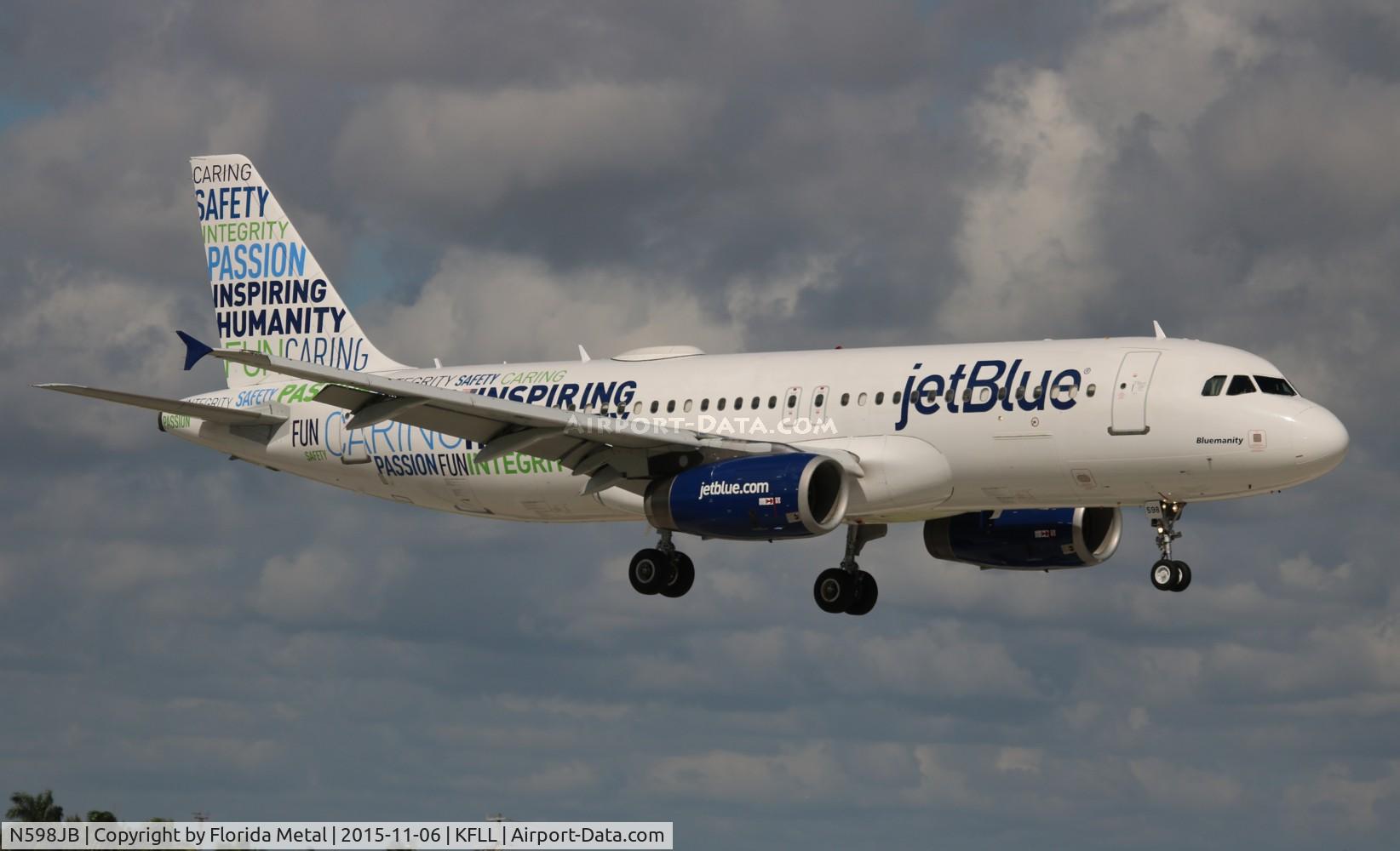 N598JB, 2004 Airbus A320-232 C/N 2314, FLL 2015
