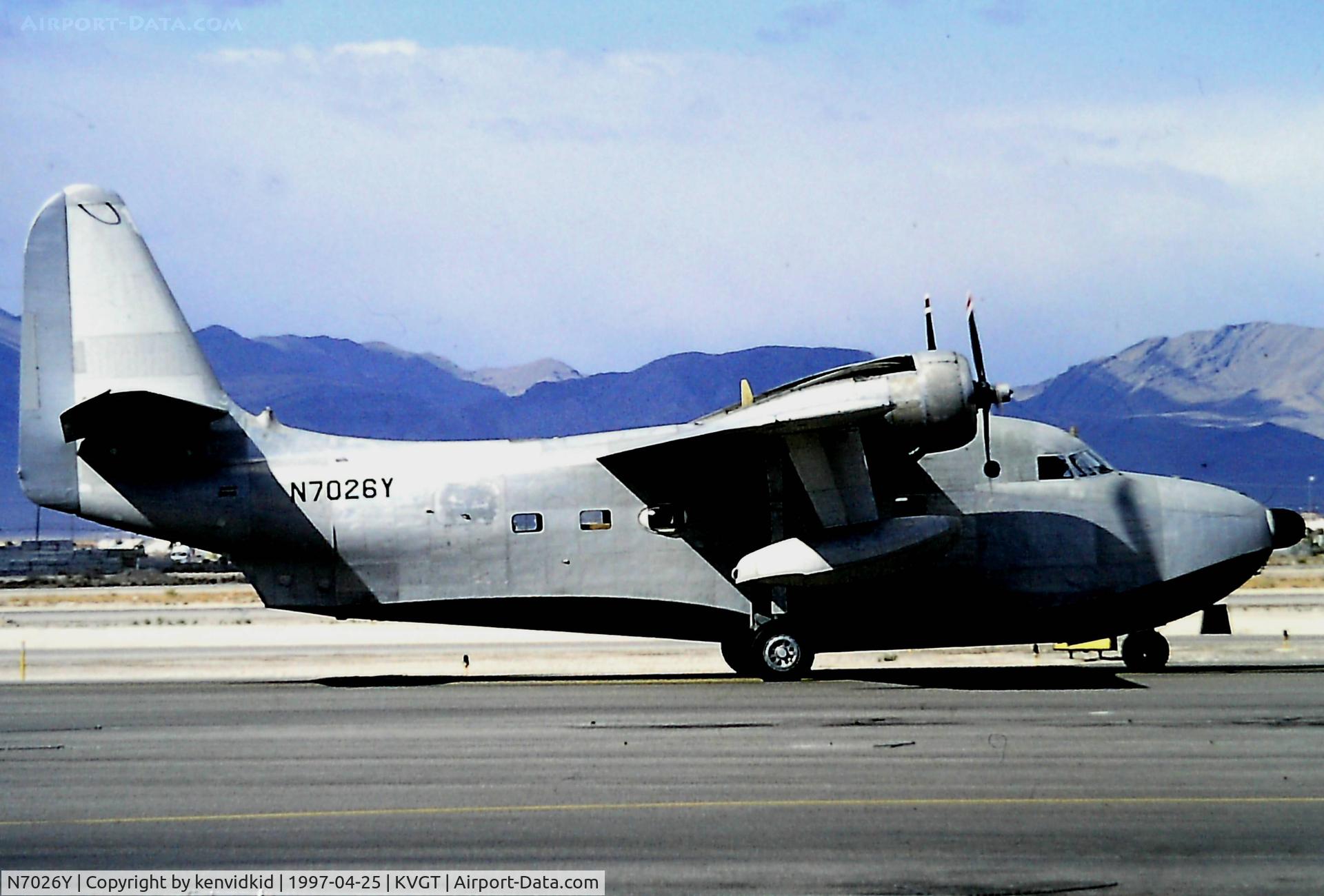 N7026Y, 1954 Grumman HU-16C (UF-1) Albatross C/N G-394, At North Las Vegas Airport prior to attending the Golden Air Tattoo at Nellis.