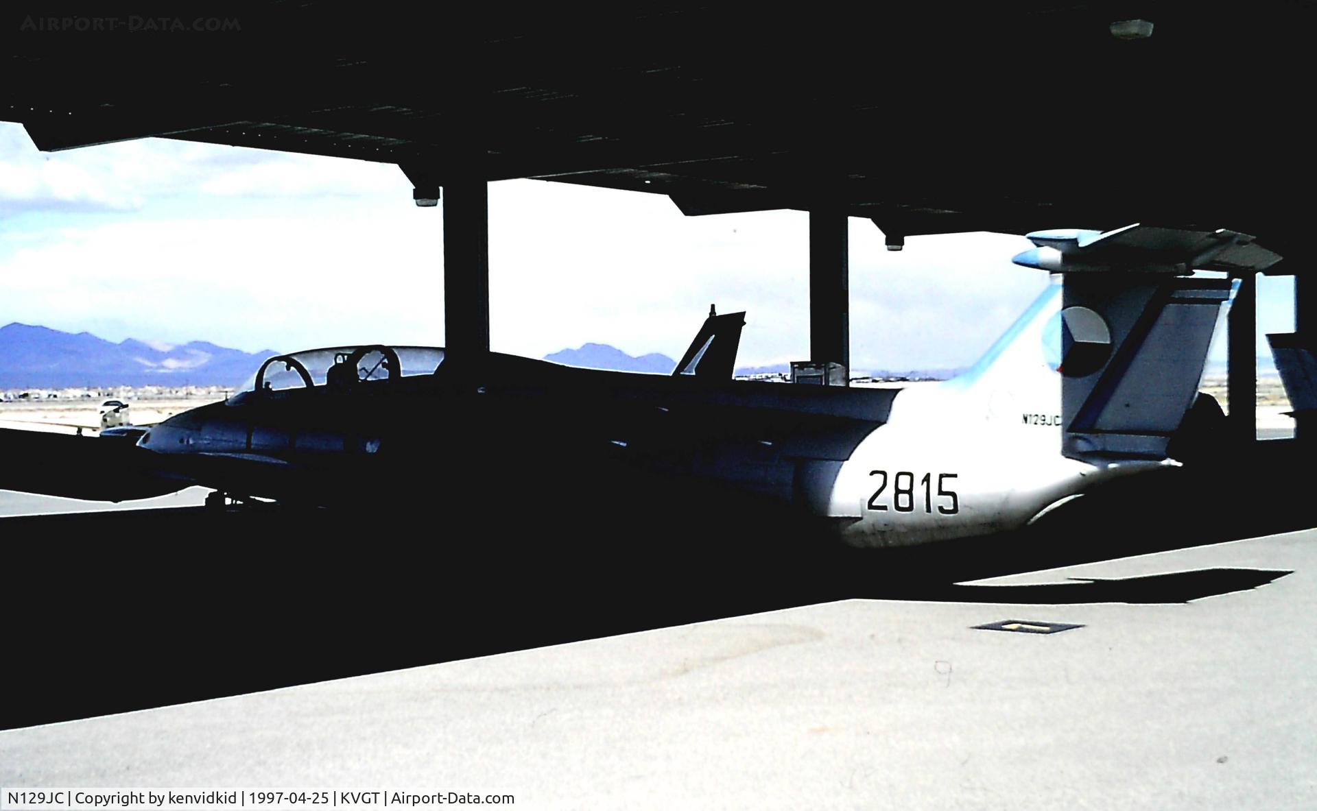 N129JC, 1968 Aero L-29R Delfin C/N 892815, At North Las Vegas Airport prior to attending the Golden Air Tattoo at Nellis.