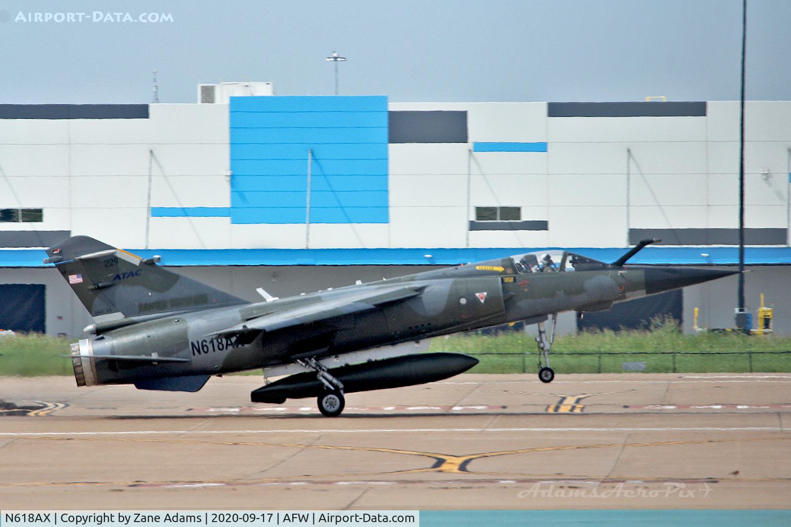N618AX, Dassault Mirage F.1CT C/N 0000, ATAC Mirage landing at Alliance Airport - Fort Worth, TX