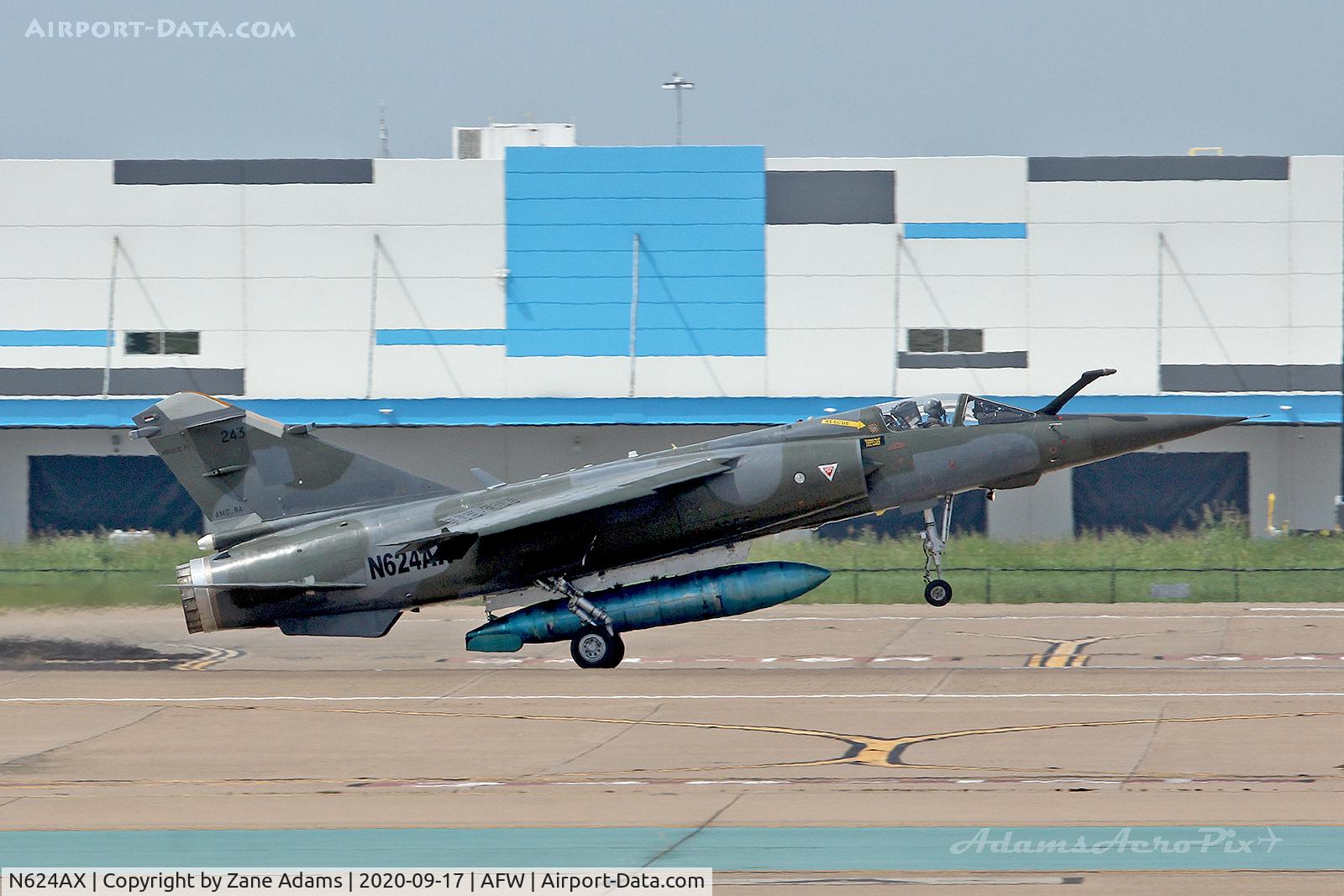 N624AX, Dassault Mirage F.1CT C/N 243, ATAC Mirage landing at Alliance Airport - Fort Worth, TX