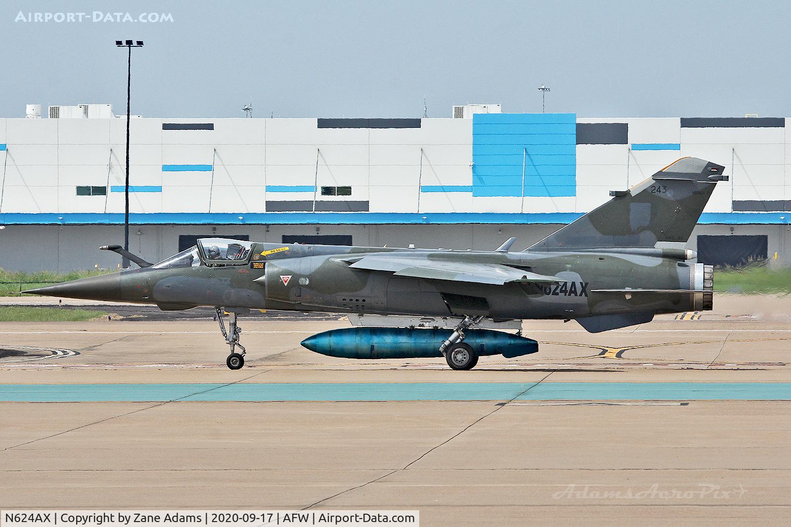 N624AX, Dassault Mirage F.1CT C/N 243, ATAC Mirage landing at Alliance Airport - Fort Worth, TX