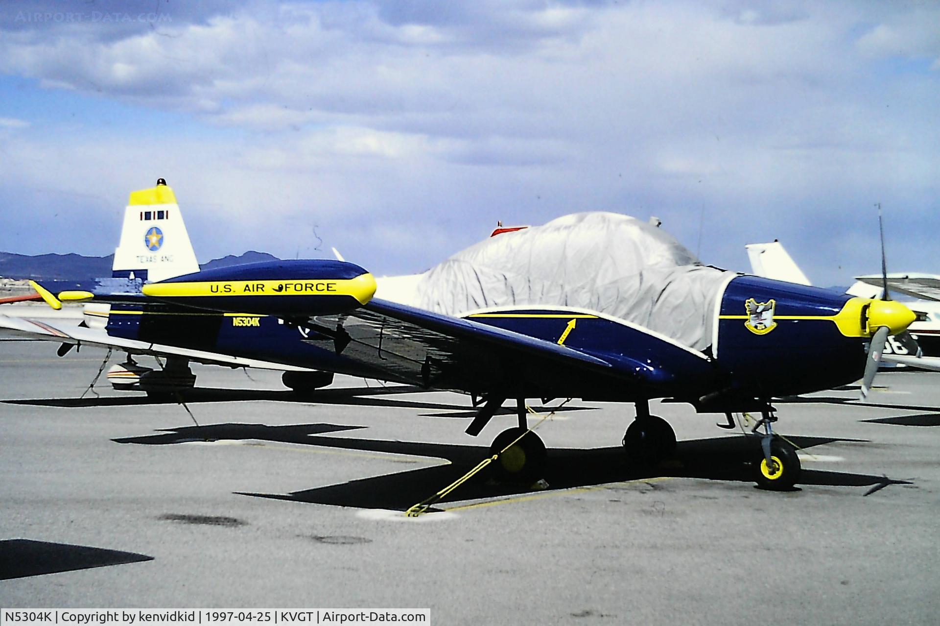 N5304K, 1950 Ryan NAVION B C/N NAV-4-2204B, At North Las Vegas Airport prior to attending the Golden Air Tattoo at Nellis.