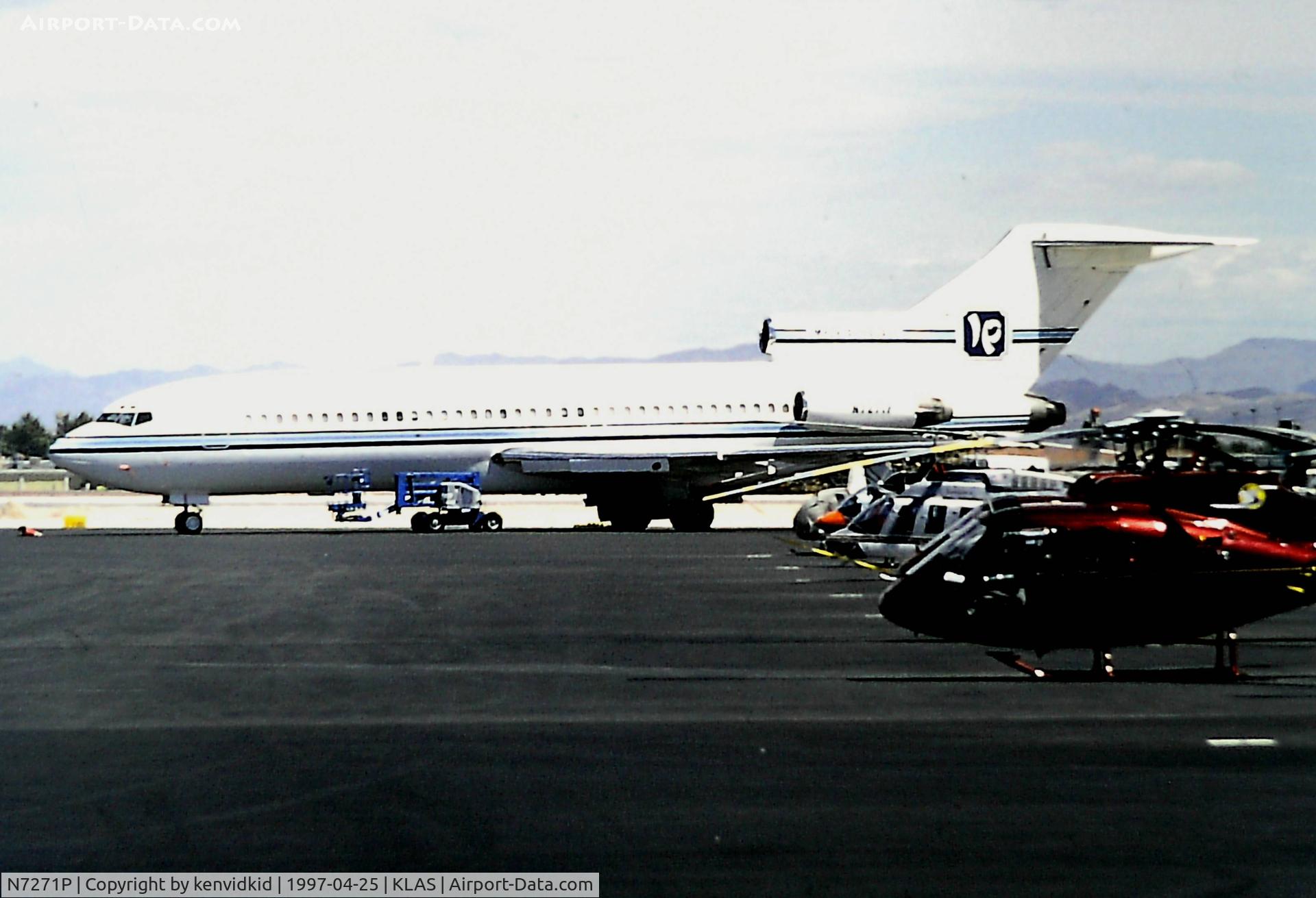 N7271P, 1965 Boeing 727-030 C/N 18933, At Las Vegas McCarran Airport prior to attending the Golden Air Tattoo at Nellis.