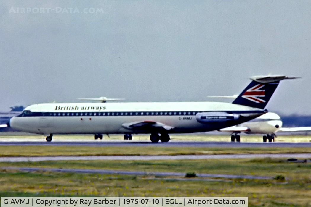 G-AVMJ, 1968 BAC 111-510ED One-Eleven C/N BAC.138, G-AVMJ   BAC 111/510ED One-Eleven [138] (British Airways) Heathrow~G 10/07/1975