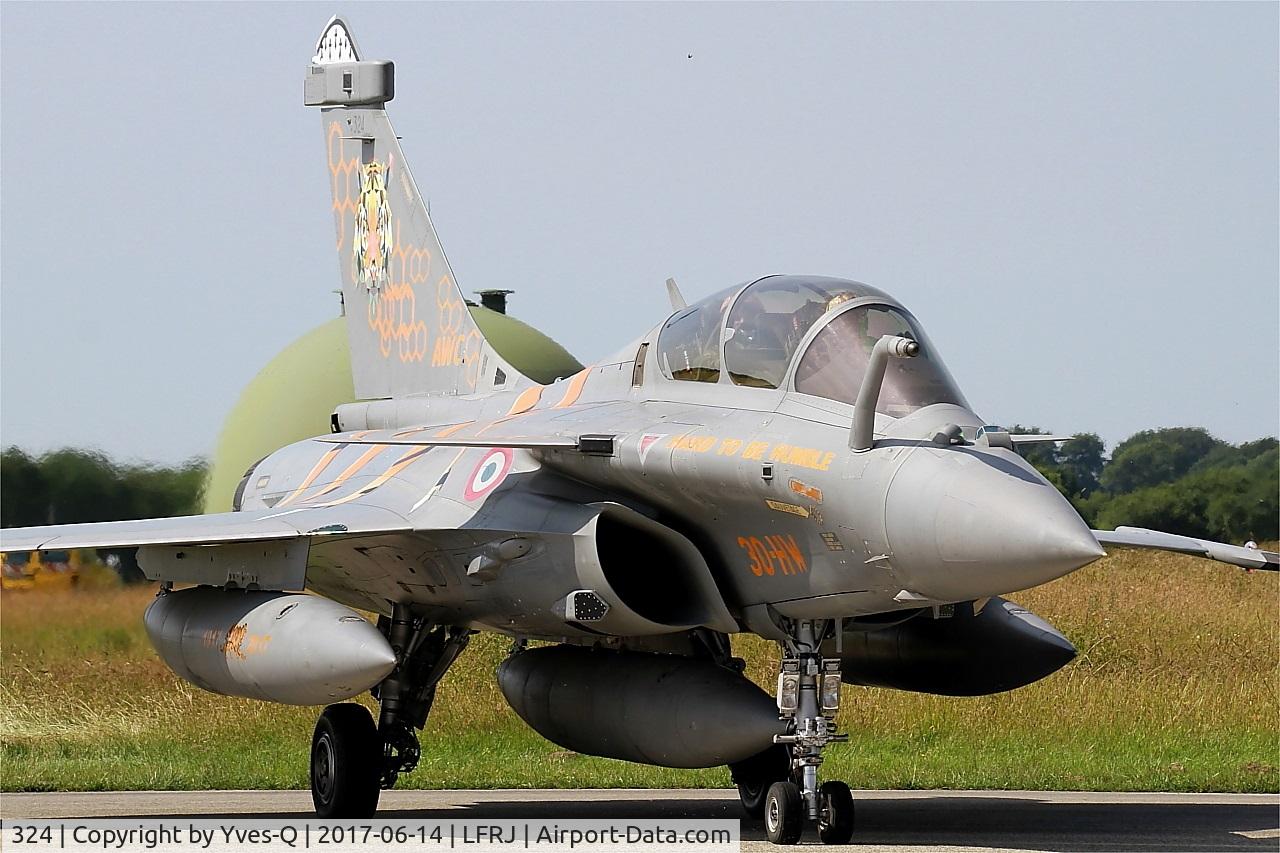 324, Dassault Rafale B C/N 324a, Dassault Rafale B, Taxiing to flight line, Landivisiau Naval Air Base (LFRJ) Tiger Meet 2017