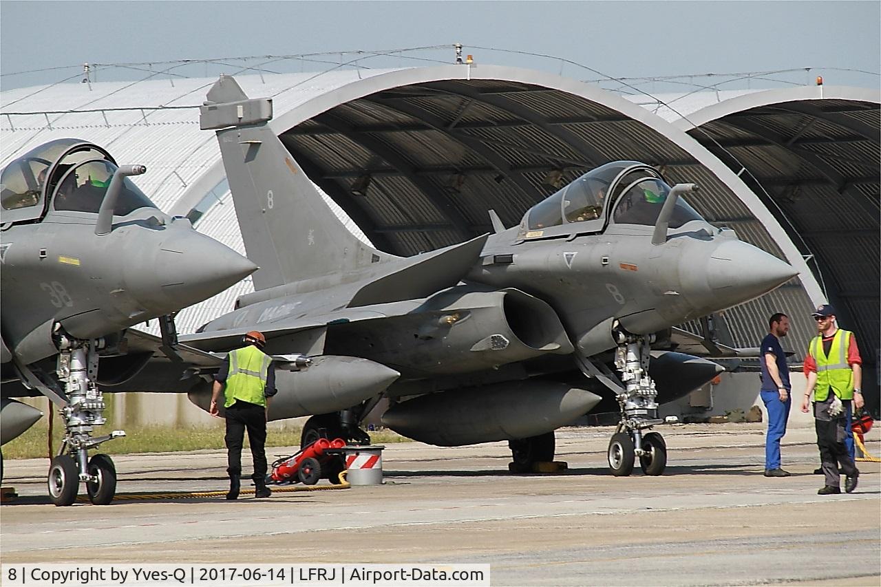 8, Dassault Rafale M C/N 8, Dassault Rafale M, Flight line, Landivisiau Naval Air Base (LFRJ) Tiger Meet 2017