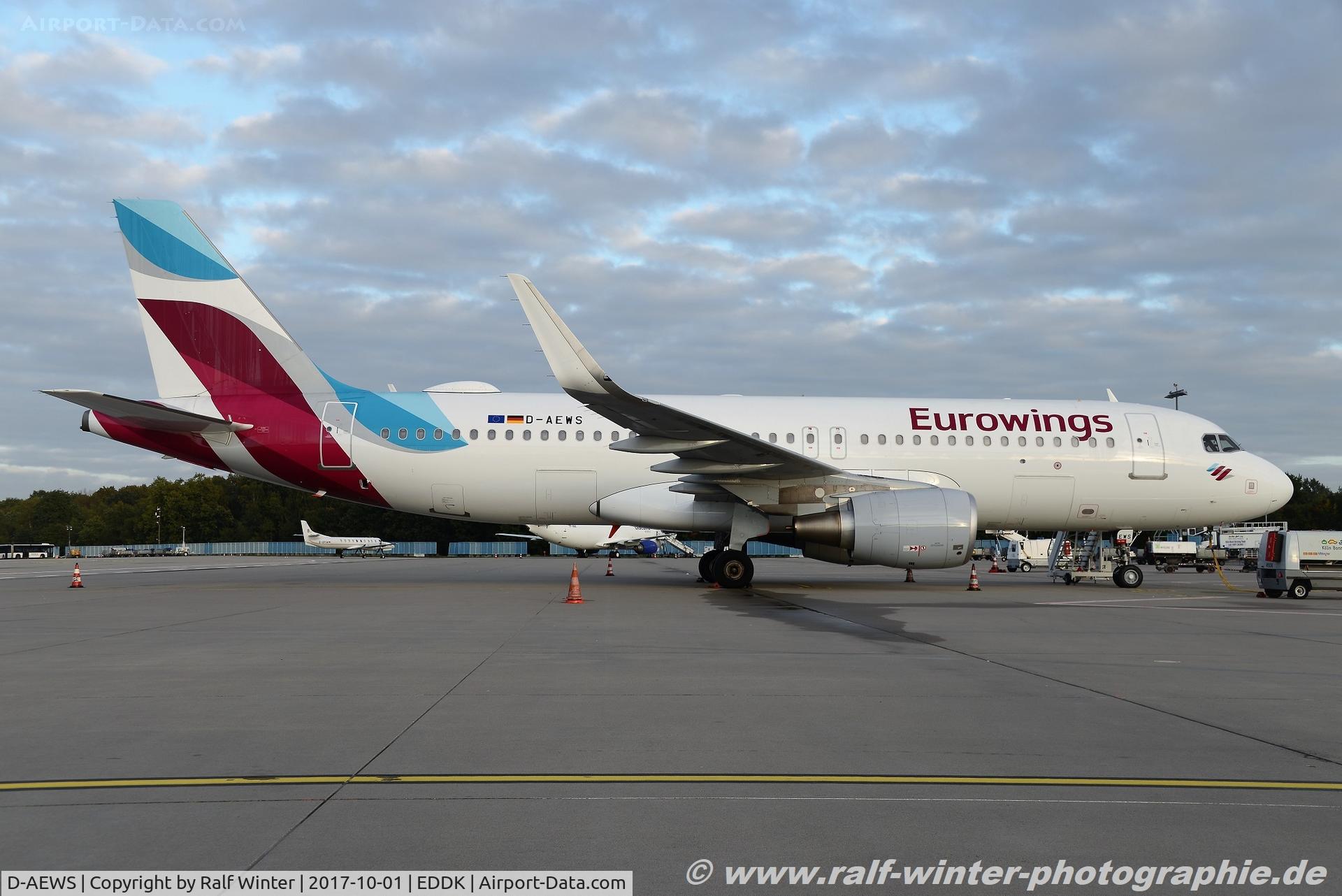 D-AEWS, 2016 Airbus A320-214 C/N 7439, Airbus A320-214 - EW EWG Eurowings - 7439 - D-AEWS - 01.10.2017 - CGN